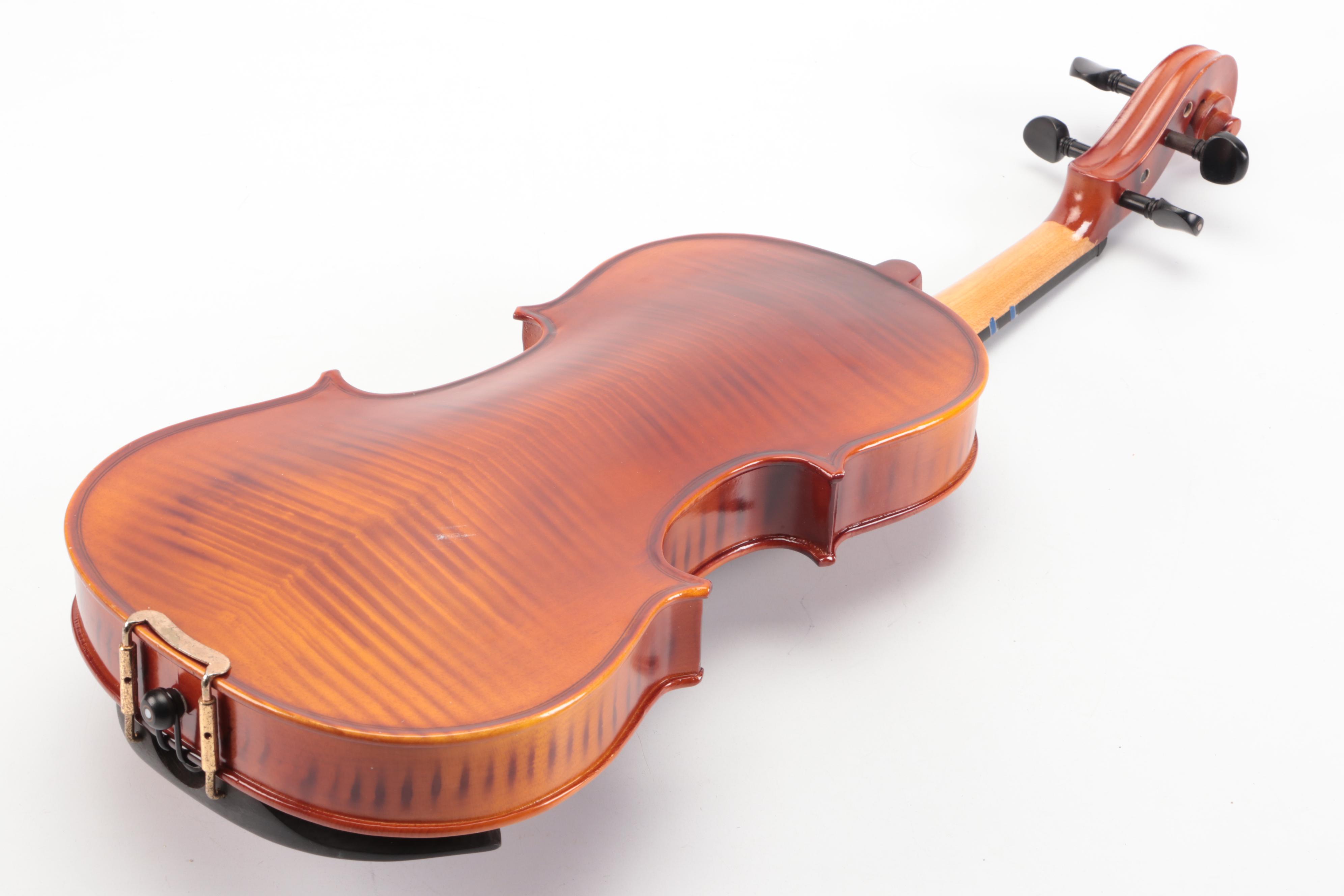 Rothenberg Violin with Pickup, Canvas Travel Case and Accessories