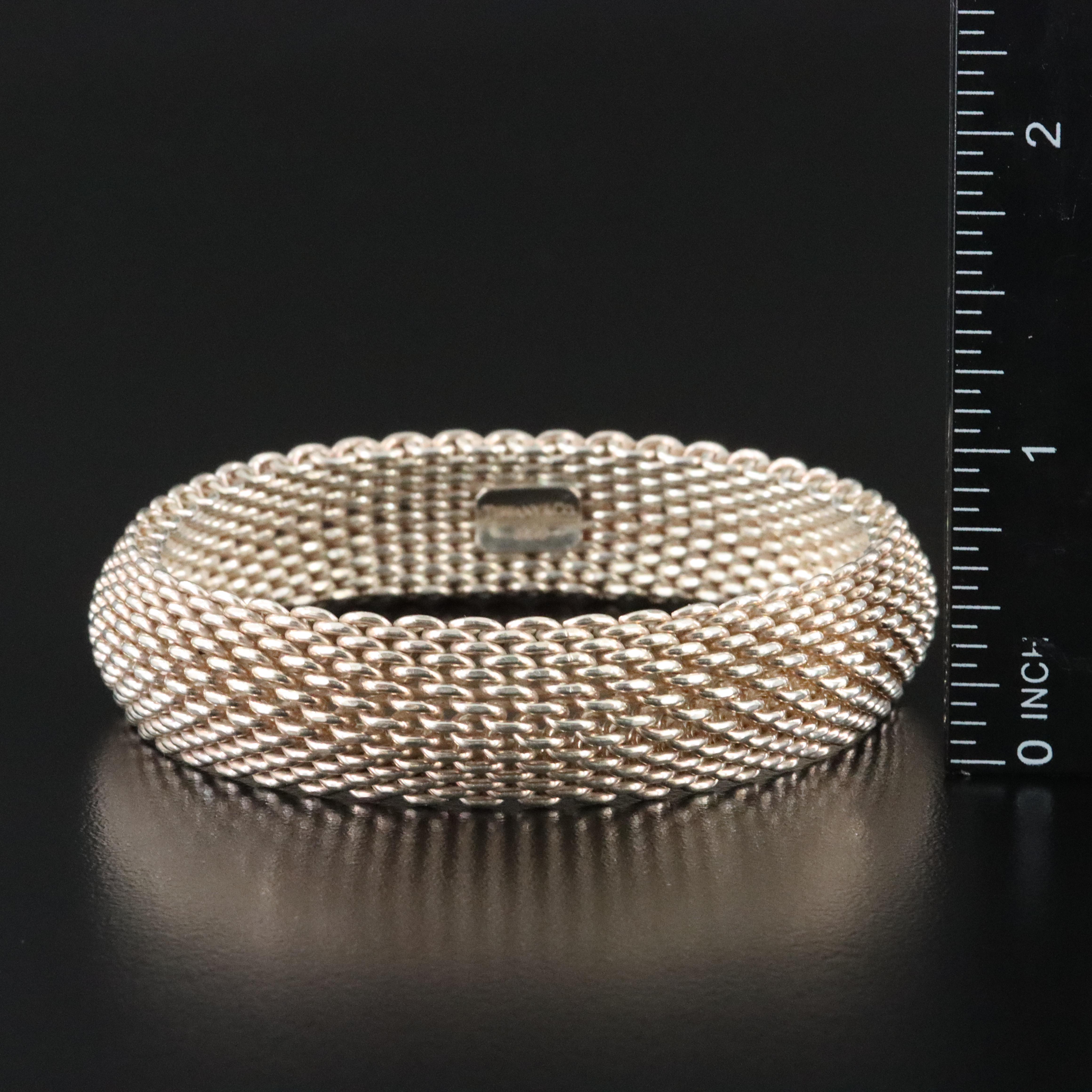 Tiffany & Co. Somerset Sterling Mesh Bracelet