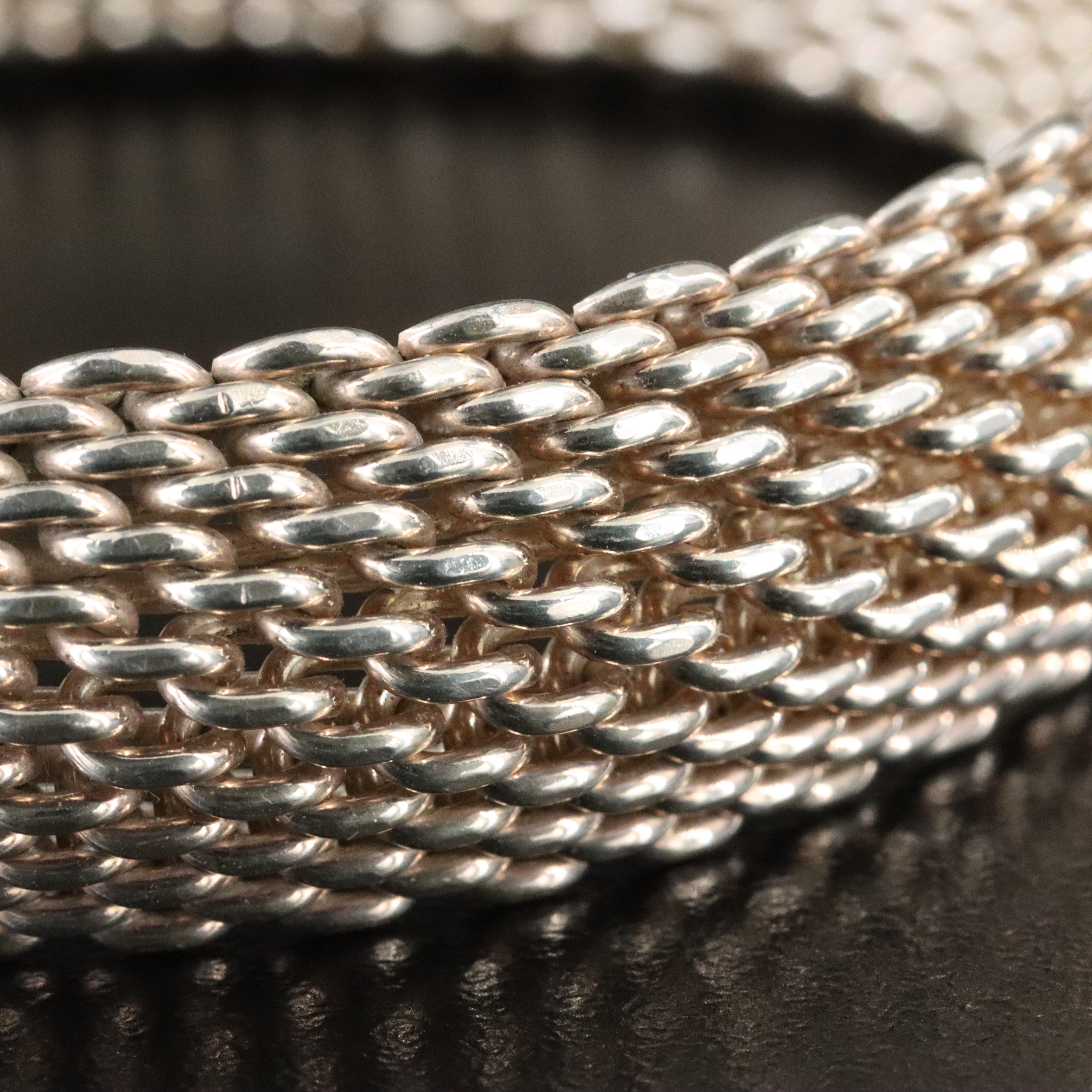 Tiffany & Co. Somerset Sterling Mesh Bracelet