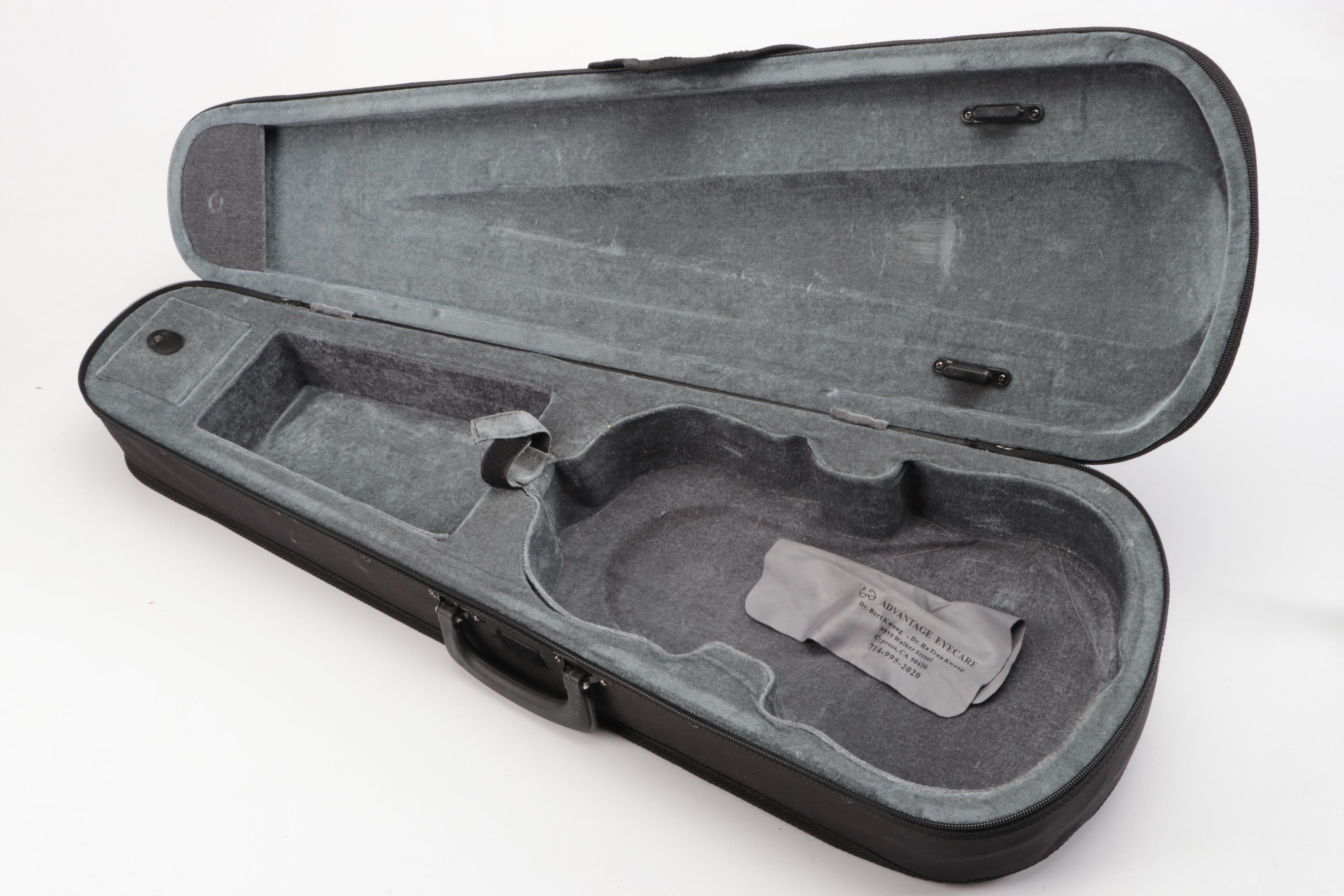 Rothenberg Violin with Pickup, Canvas Travel Case and Accessories