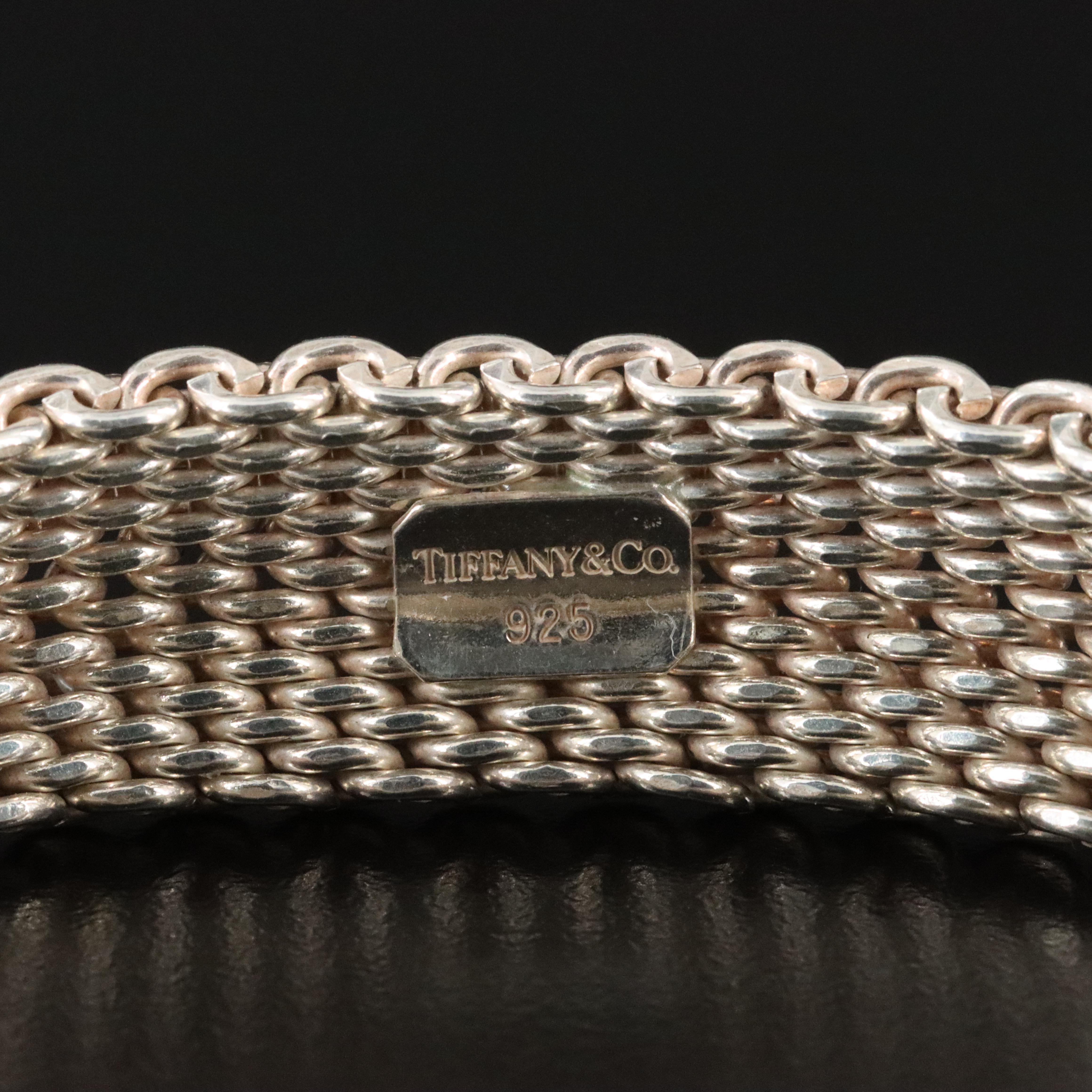Tiffany & Co. Somerset Sterling Mesh Bracelet
