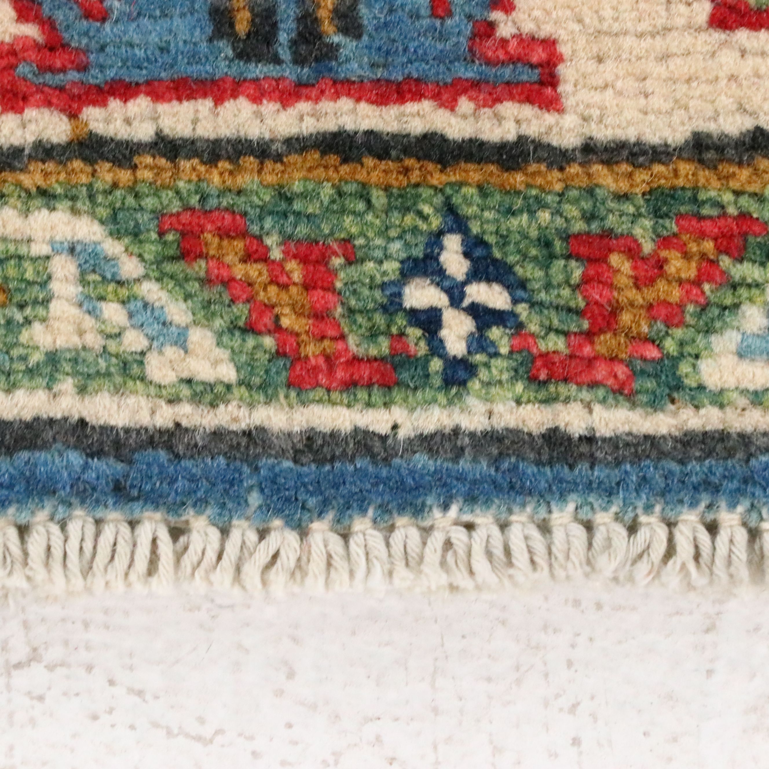 3'3 x 5'3 Hand-Knotted Afghan Kazak Area Rug