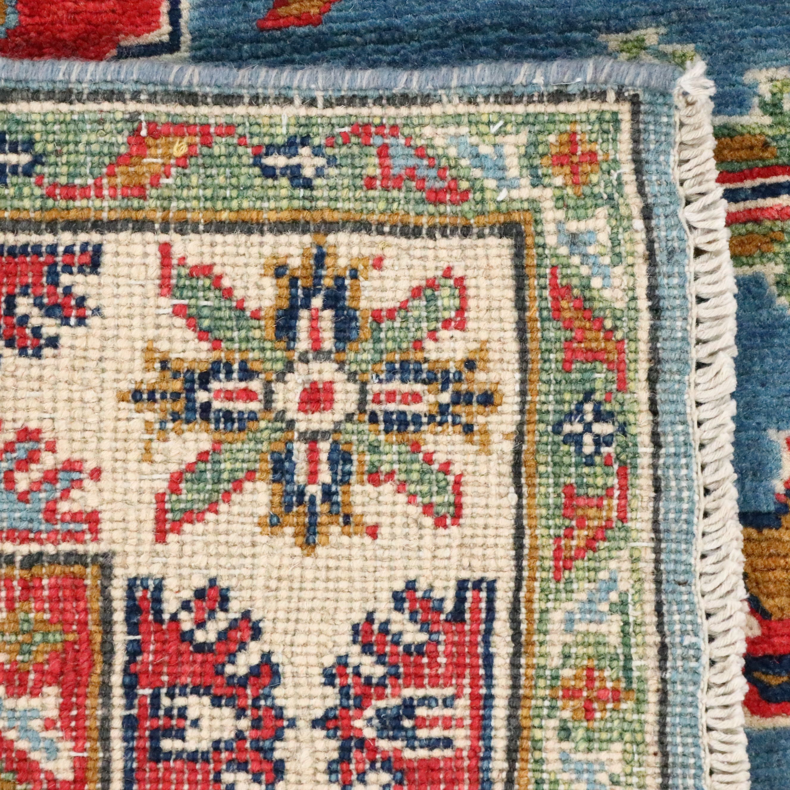 3'3 x 5'3 Hand-Knotted Afghan Kazak Area Rug