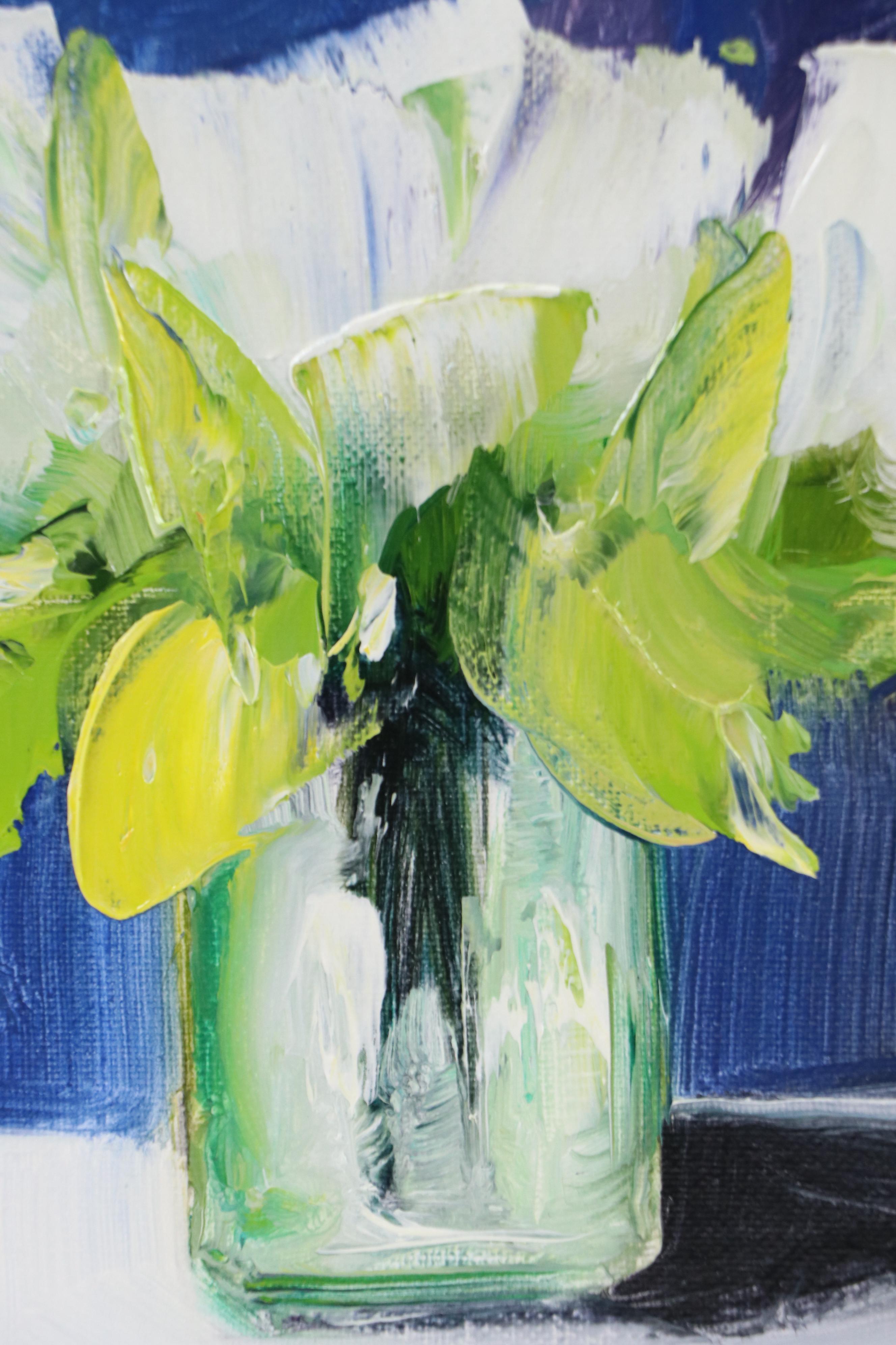 José M. Lima Floral Still Life Oil Painting, 2025