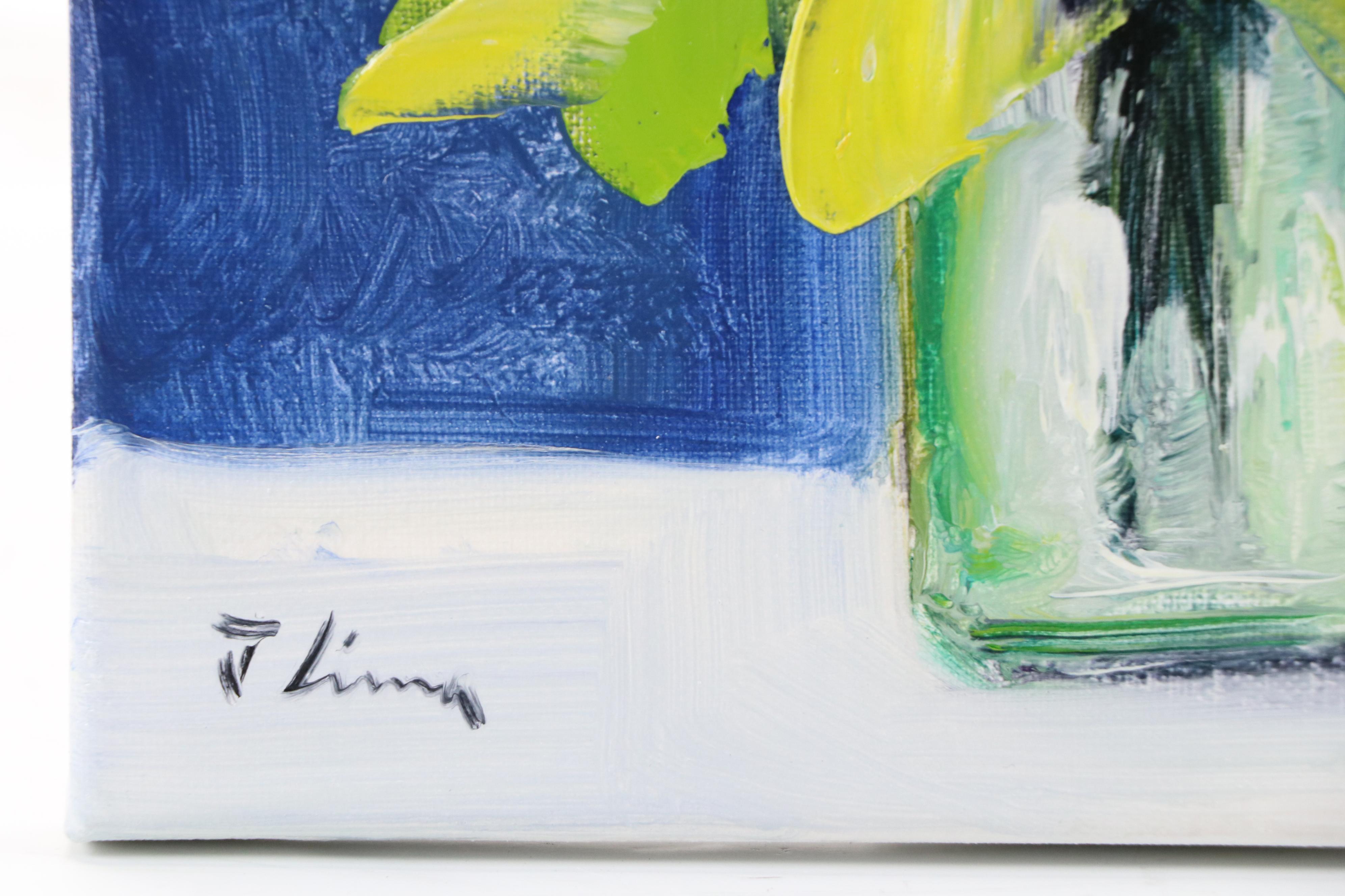 José M. Lima Floral Still Life Oil Painting, 2025