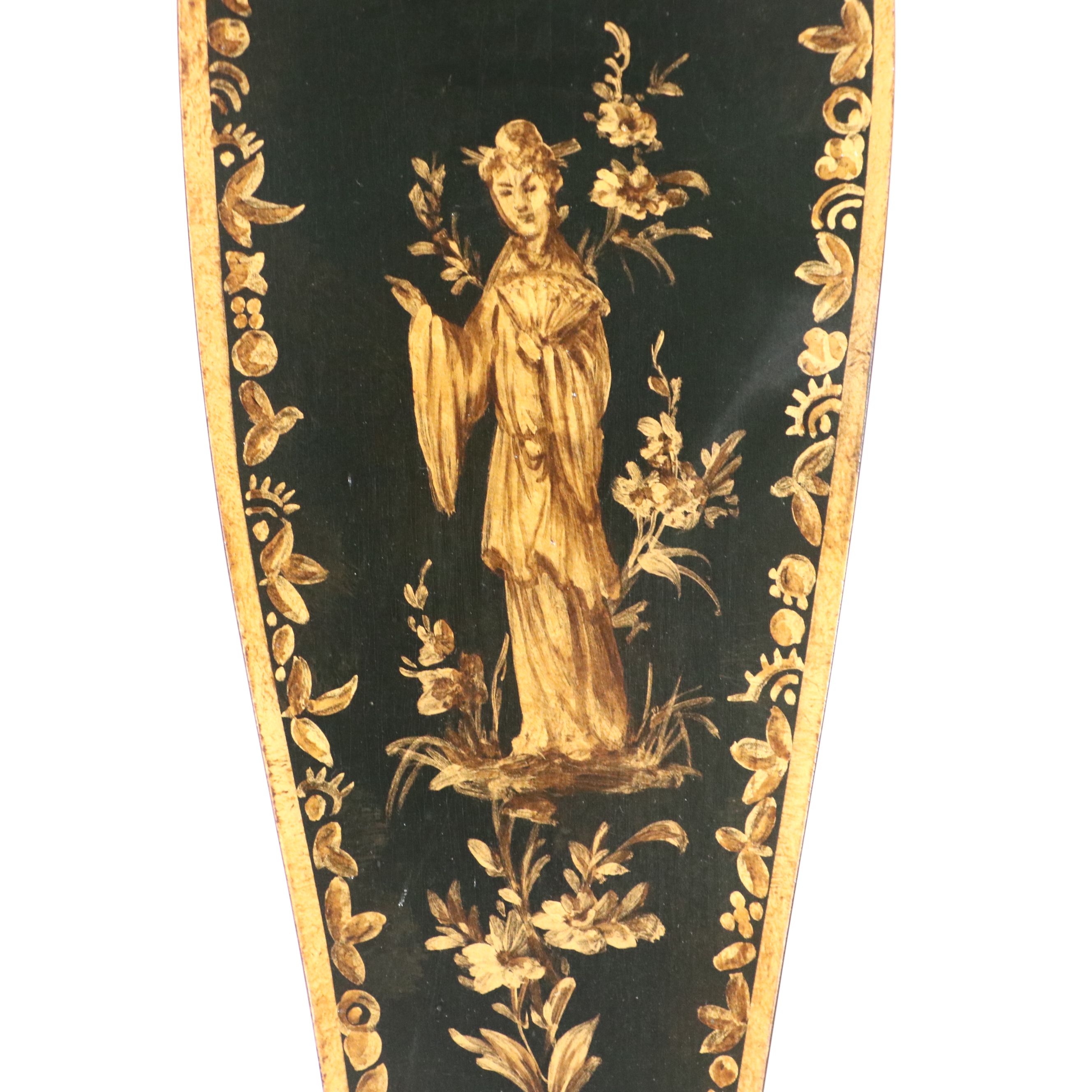 Baker Furniture Chinese Style Lacquered Wood Armchair