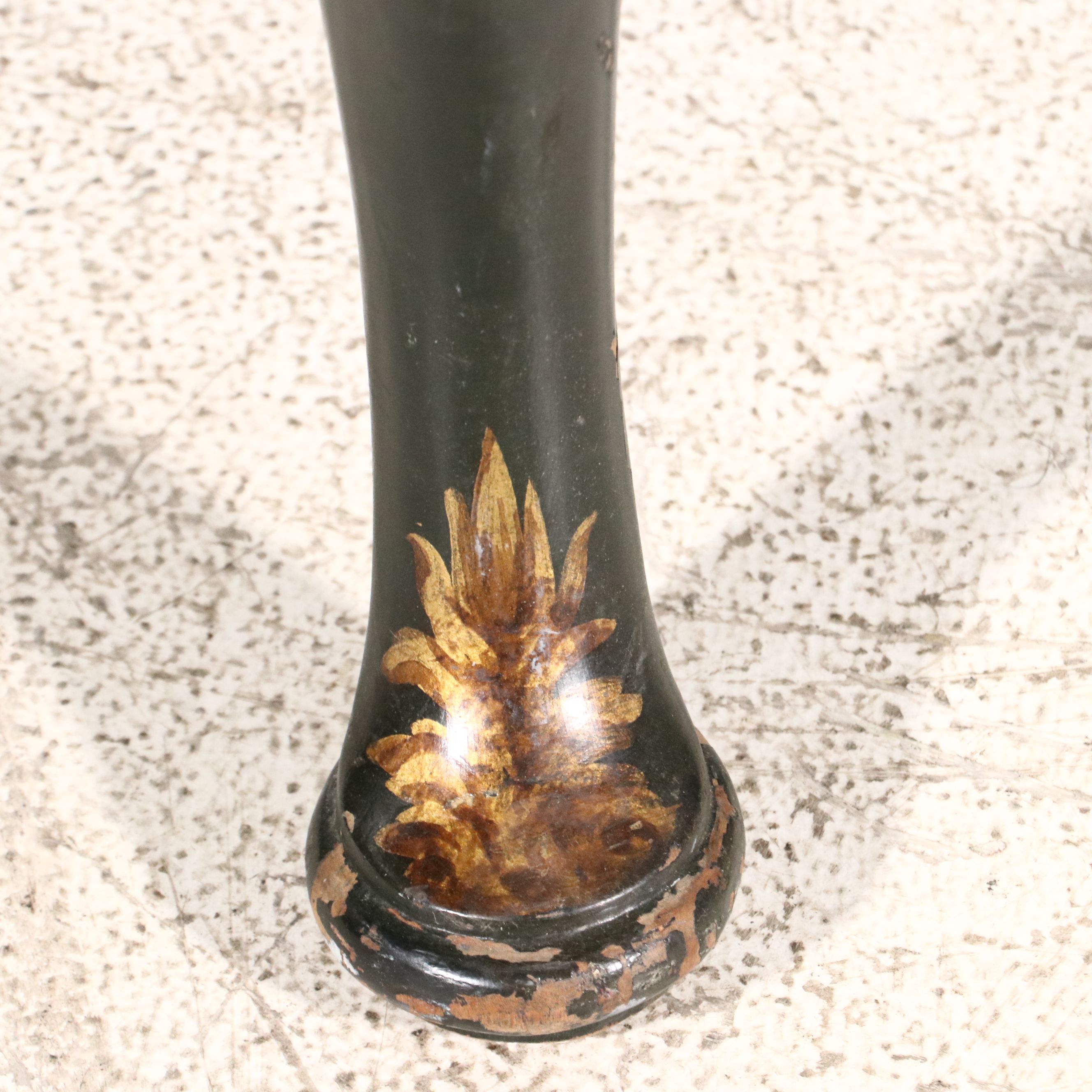 Baker Furniture Chinese Style Lacquered Wood Armchair