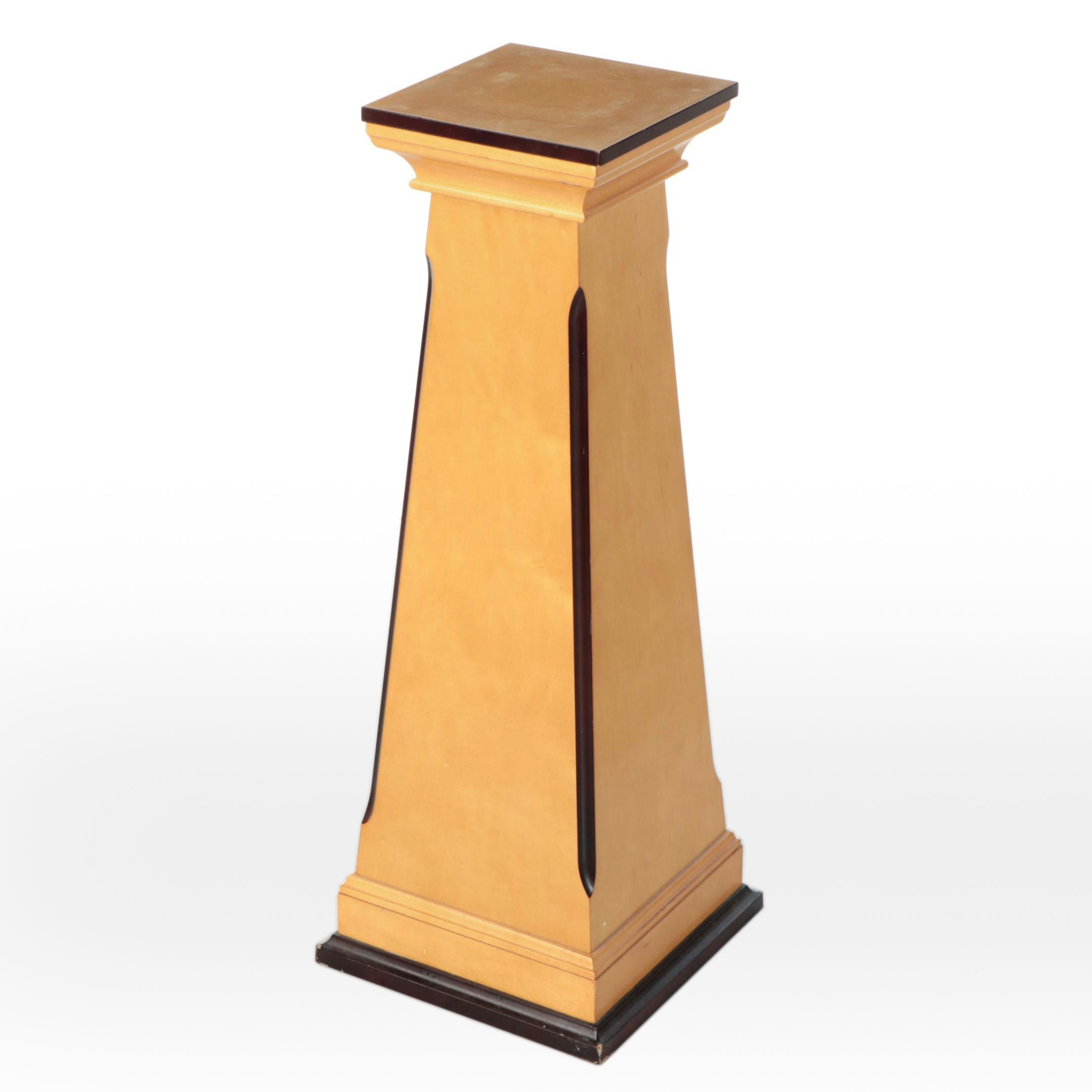 Maple Pedestal with Ebonized Accents