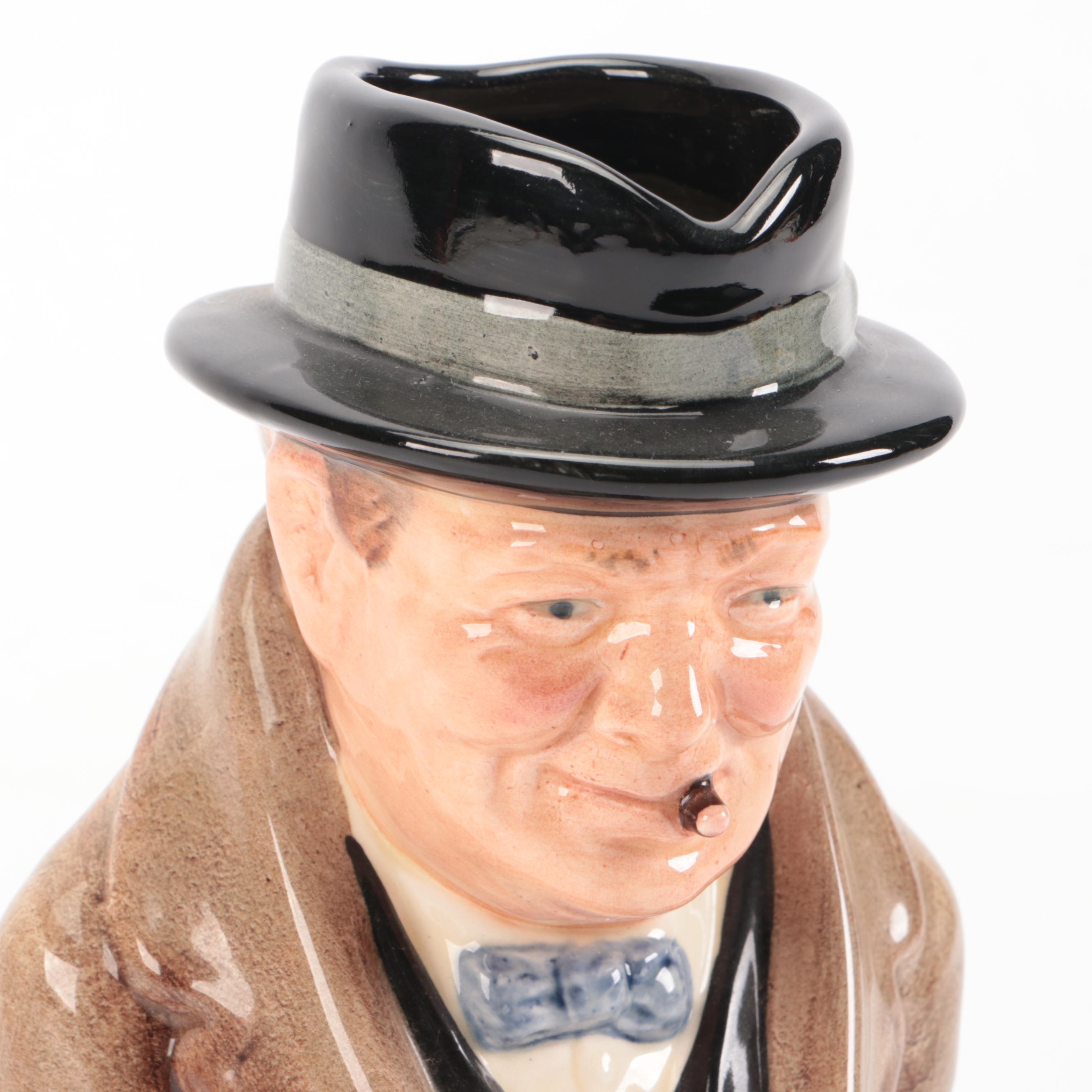Royal Doulton "Winston Churchill" Ceramic Toby Jug