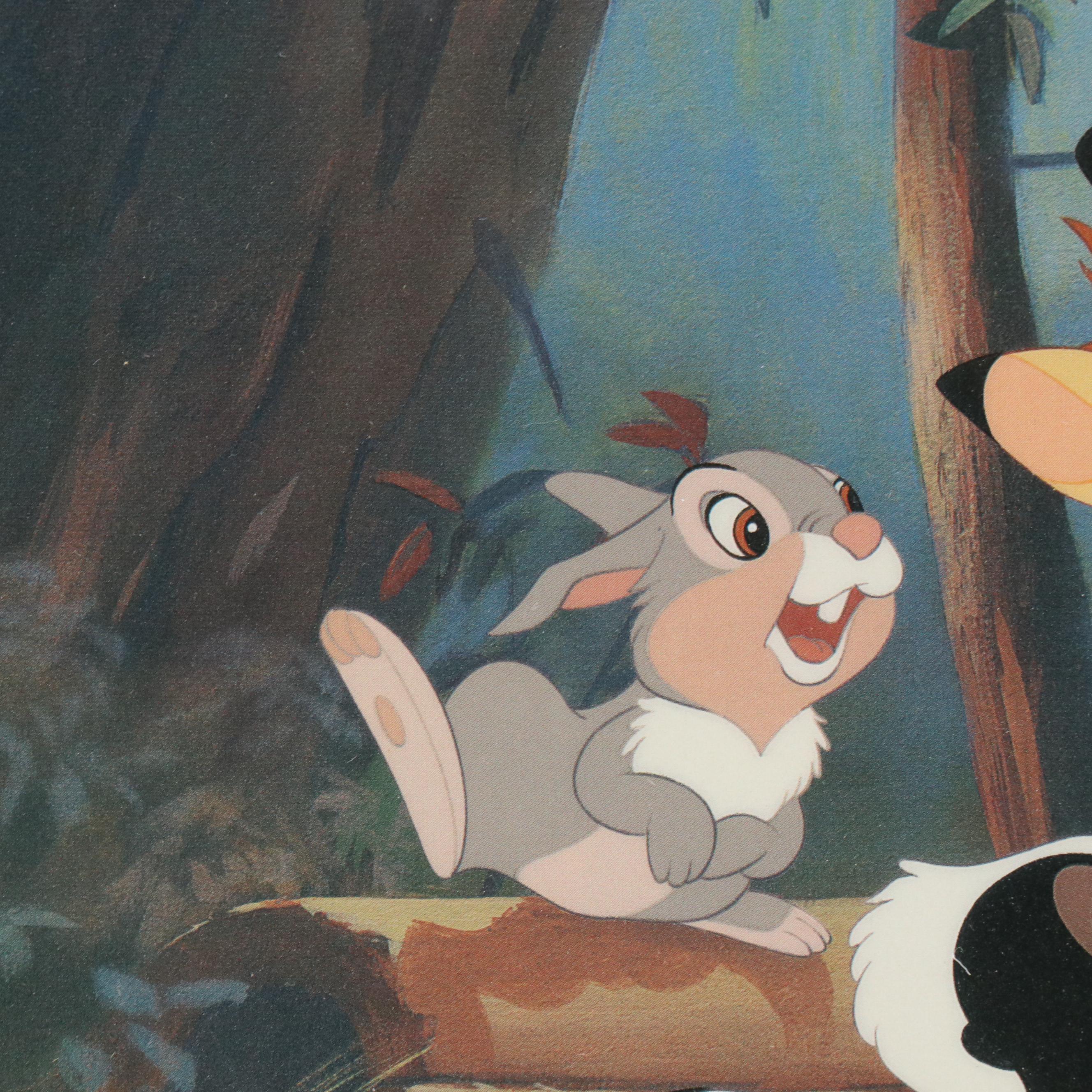 The Disney Store Commemorative Offset Lithograph of "Bambi," 1997