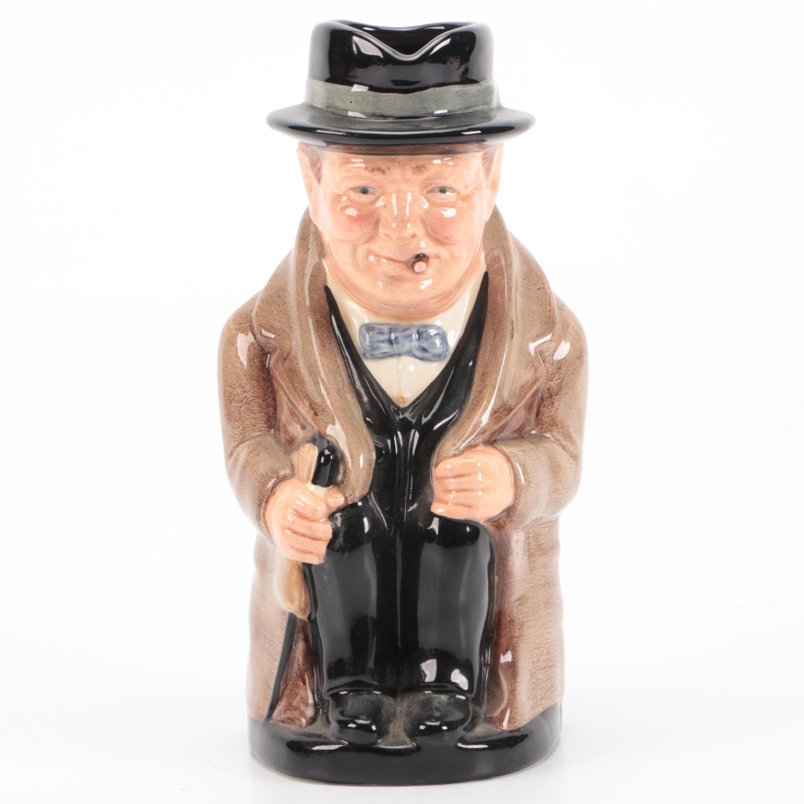 Royal Doulton "Winston Churchill" Ceramic Toby Jug
