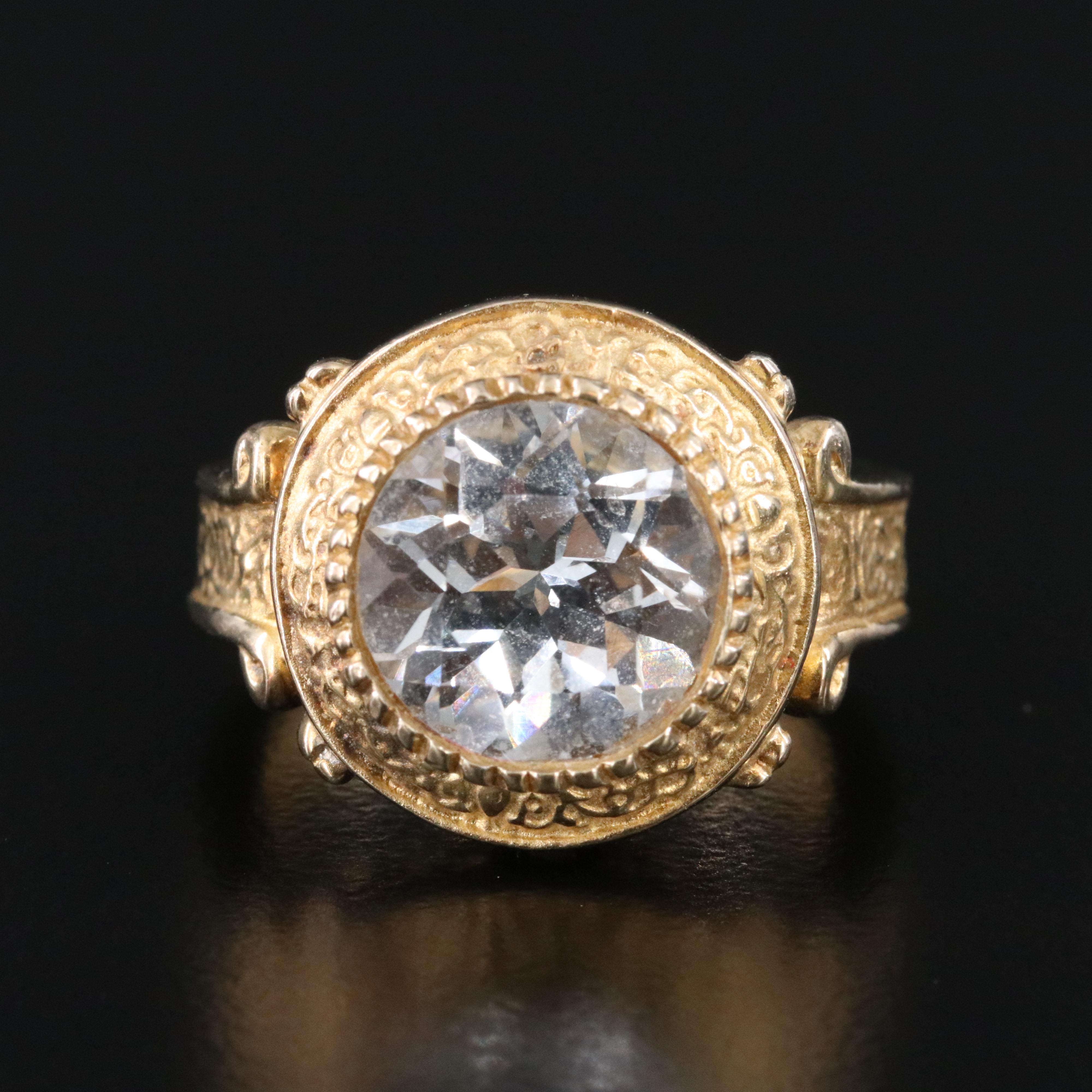 Sterling White Sapphire Ring