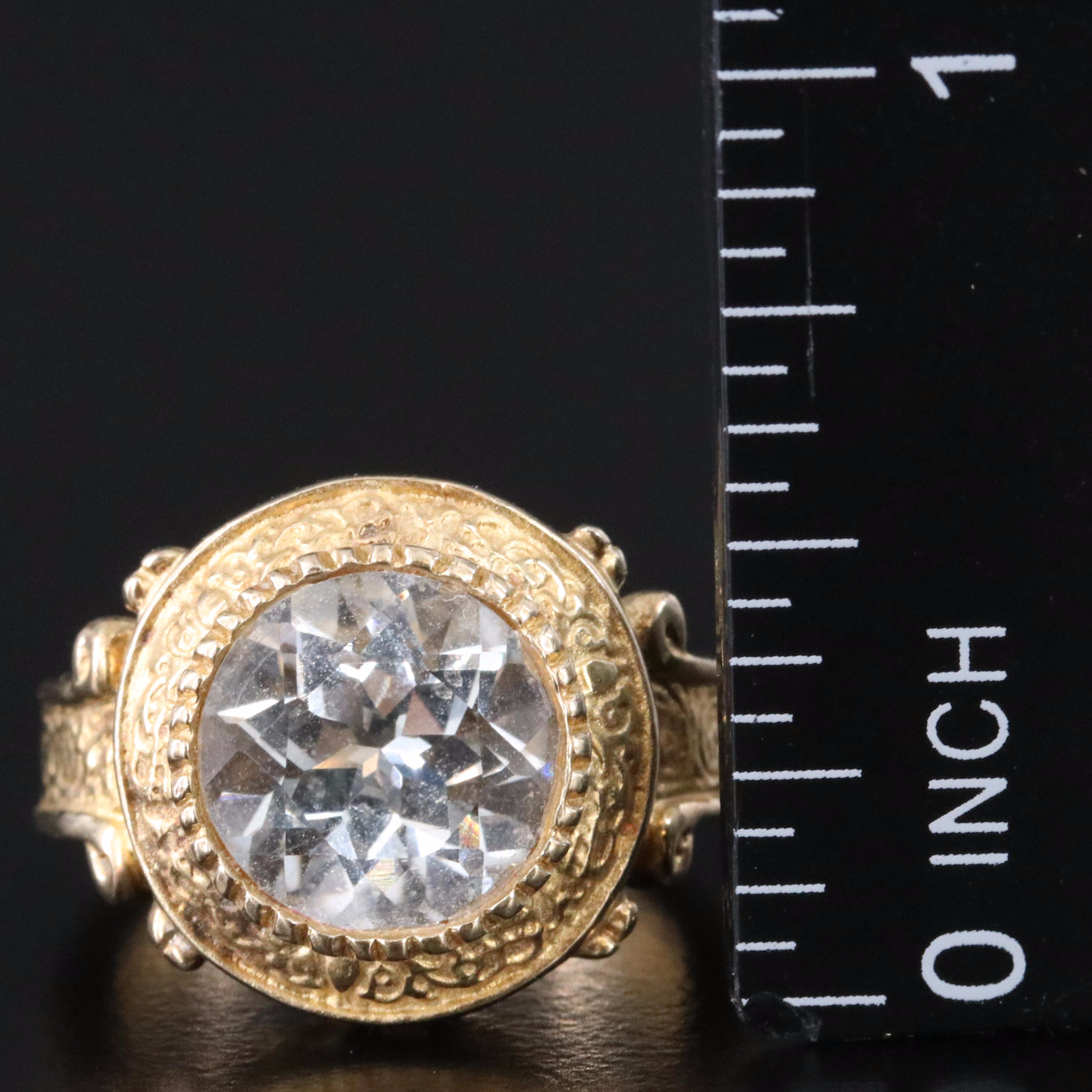 Sterling White Sapphire Ring