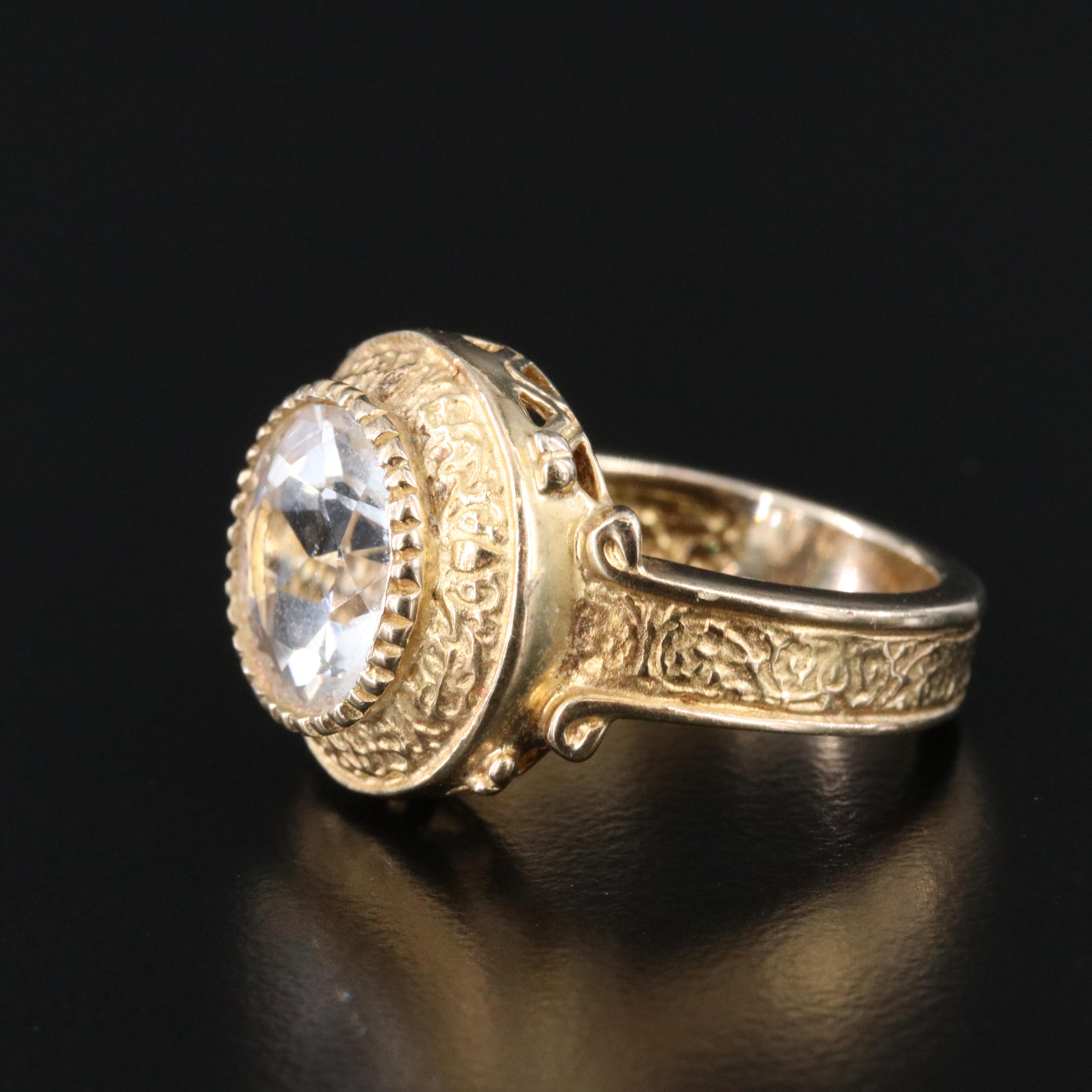 Sterling White Sapphire Ring