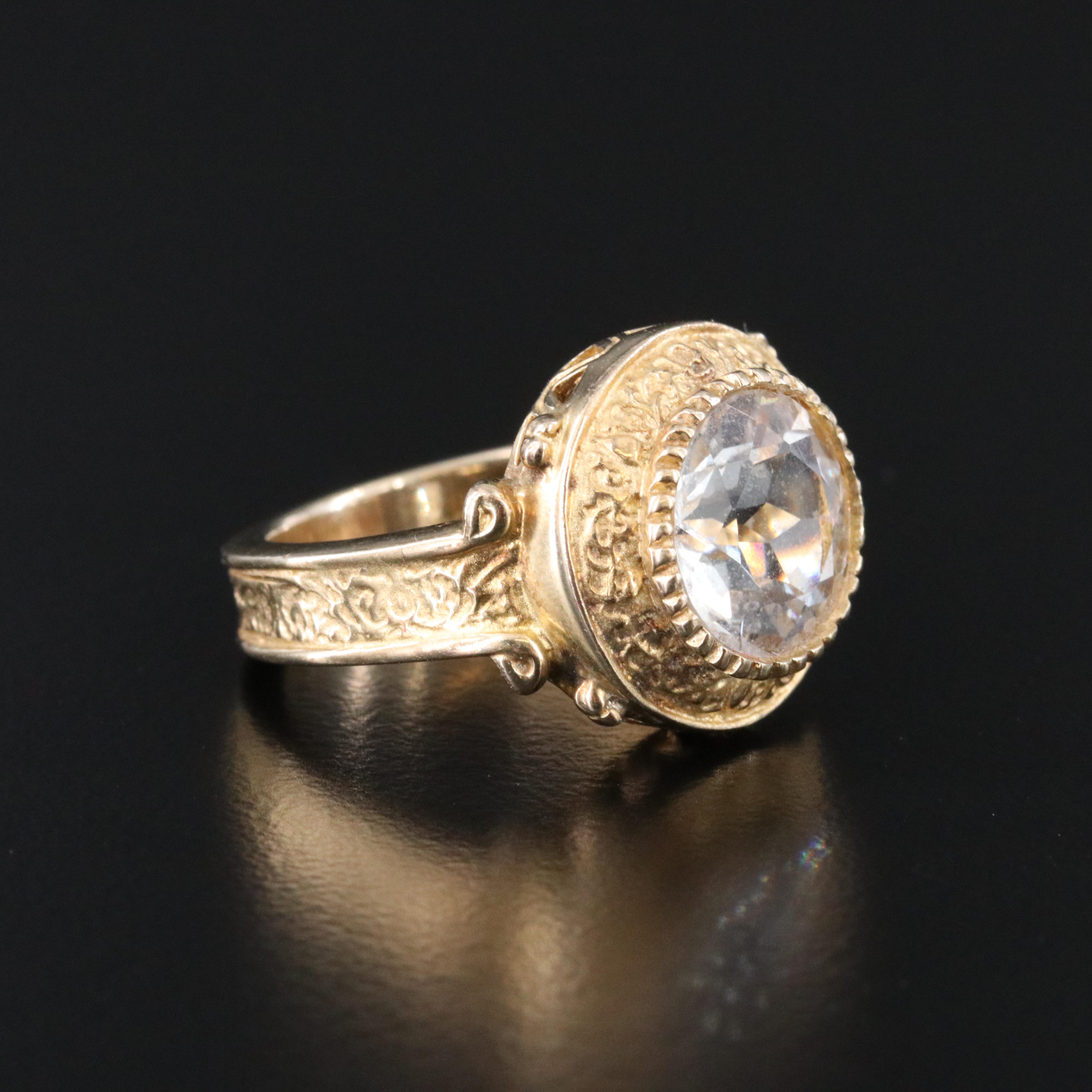 Sterling White Sapphire Ring