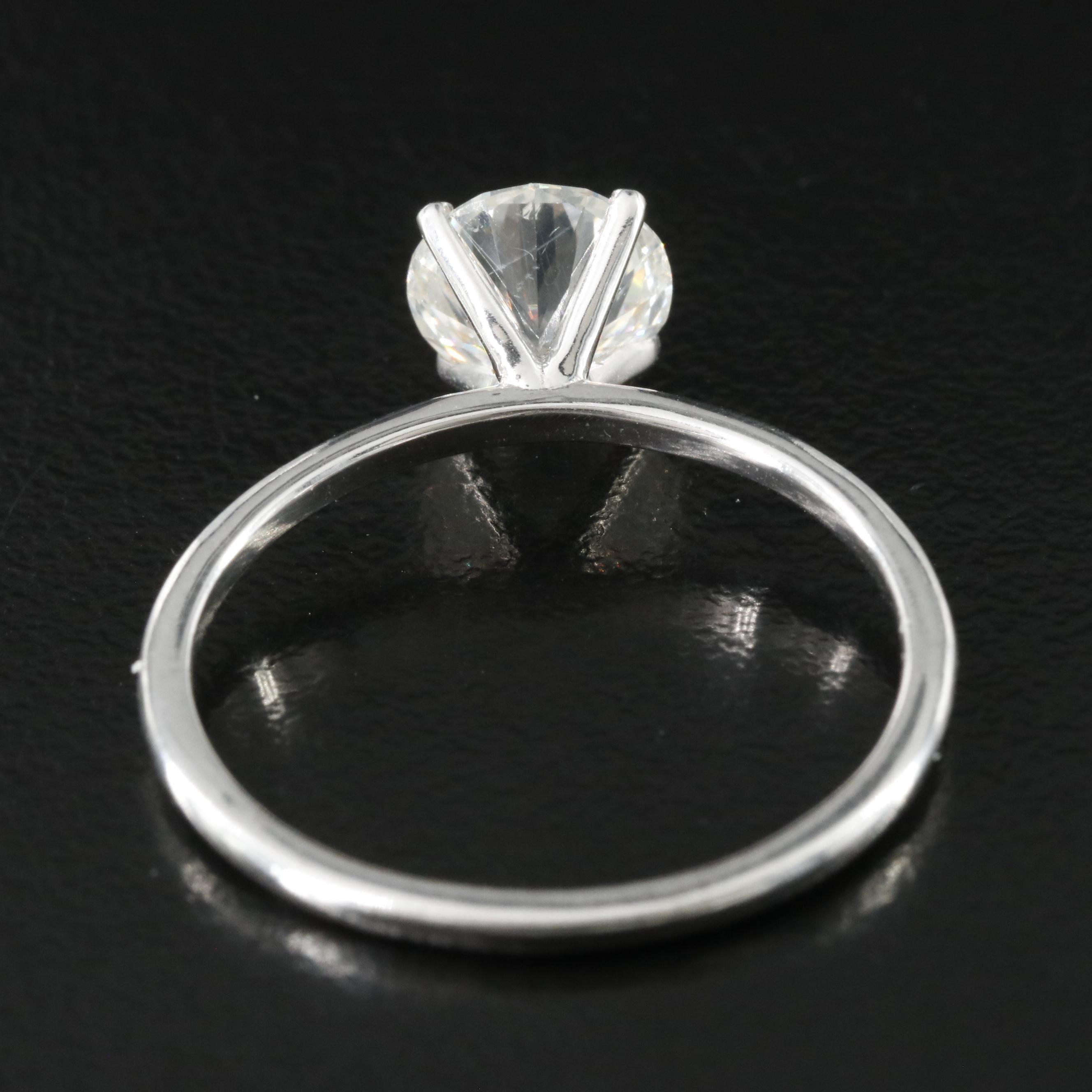 14K 1.51 CT Diamond Solitaire Ring with IGI Report