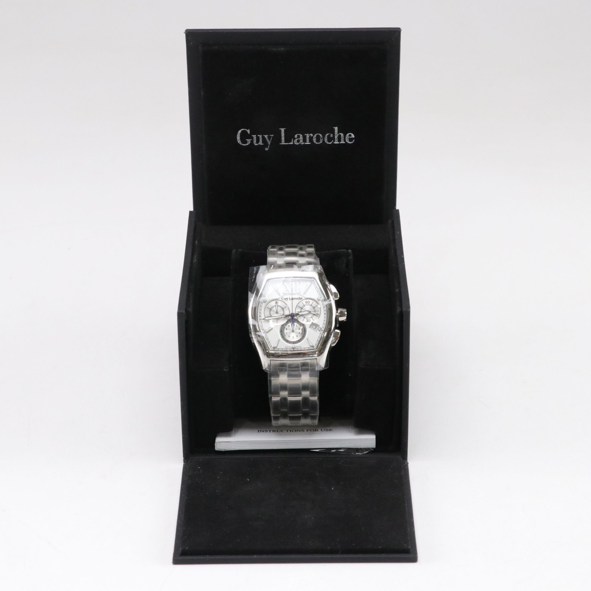 Guy Laroche Stainless Steel Chronograph Quartz Watch