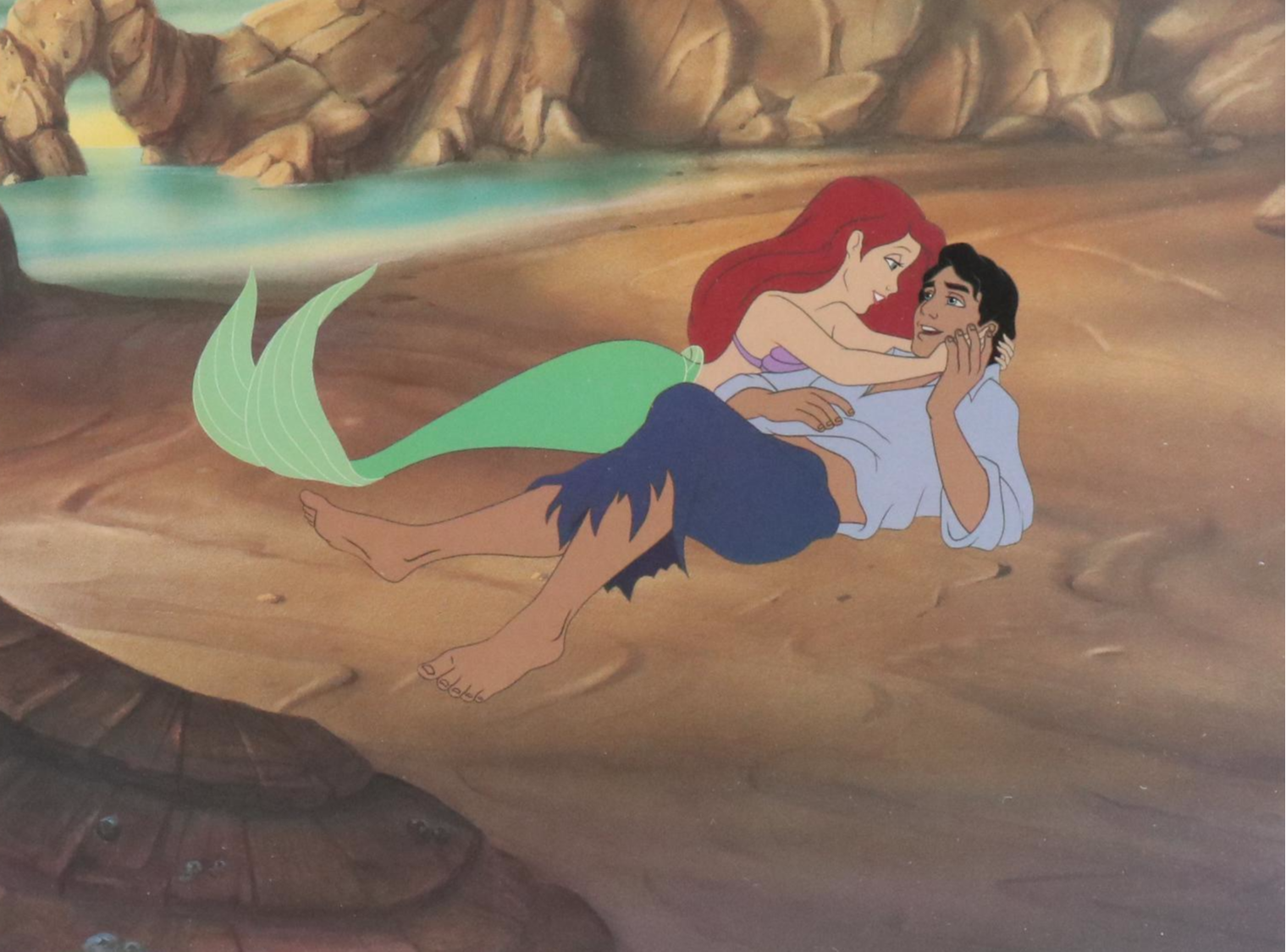 Disney Offset Lithograph of "The Little Mermaid," Late 20th Century