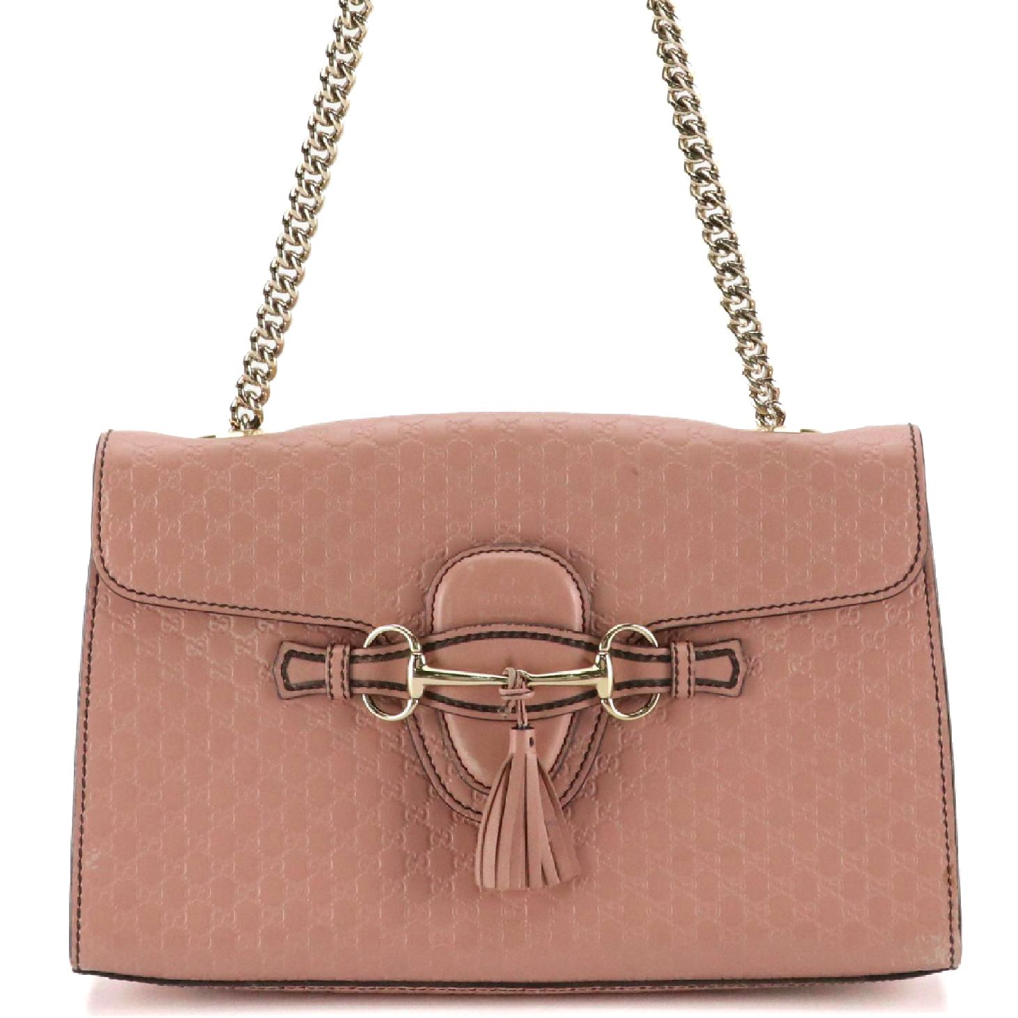 Gucci Medium Emily Chain Shoulder Bag in Microguccissima Leather