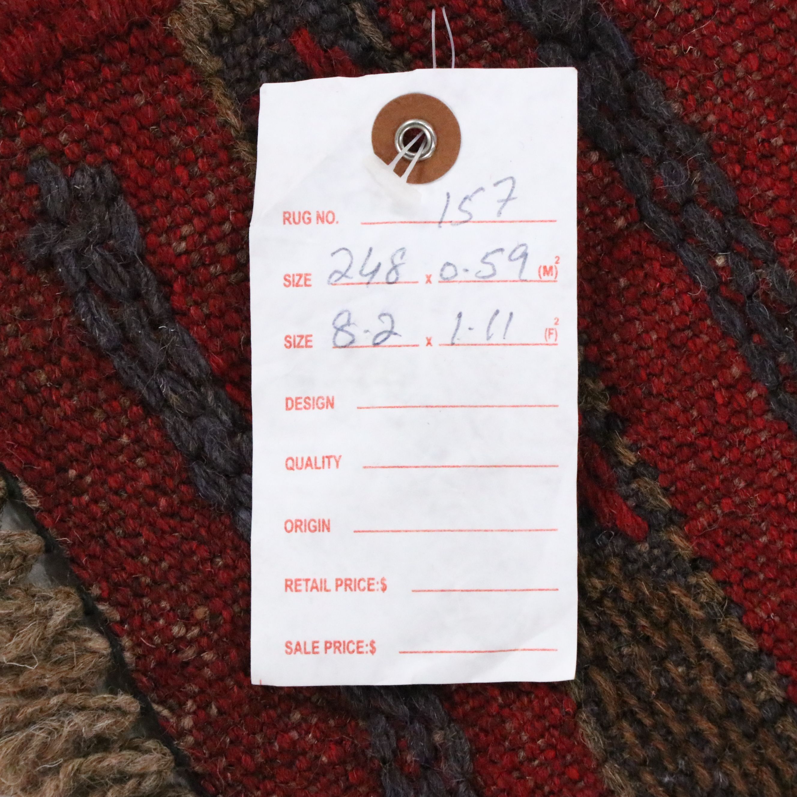 2' x 8'3 Handwoven Afghan Mashwani Carpet Runner