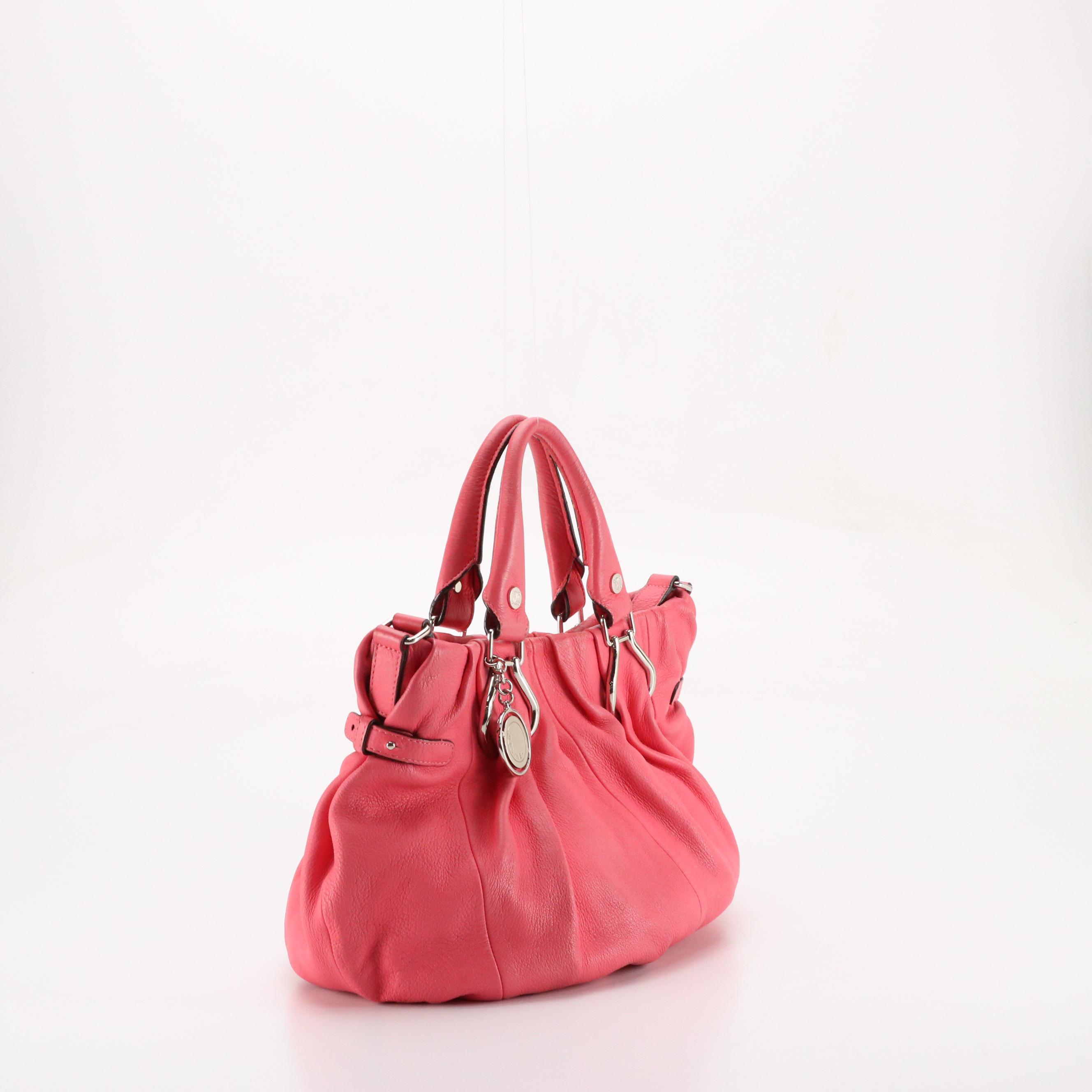 Celine Pink Grain Leather Pillow Two-Way Bag