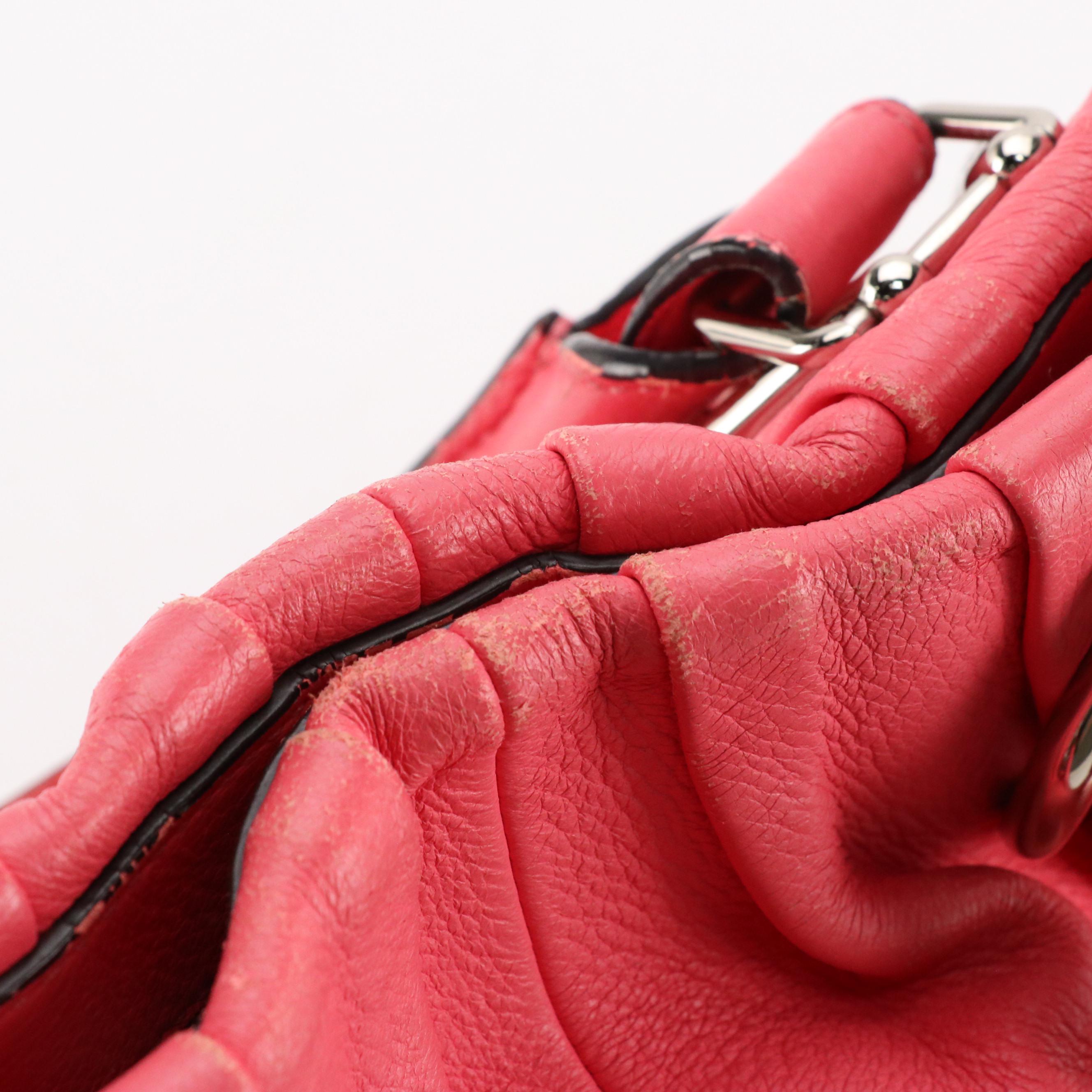 Celine Pink Grain Leather Pillow Two-Way Bag