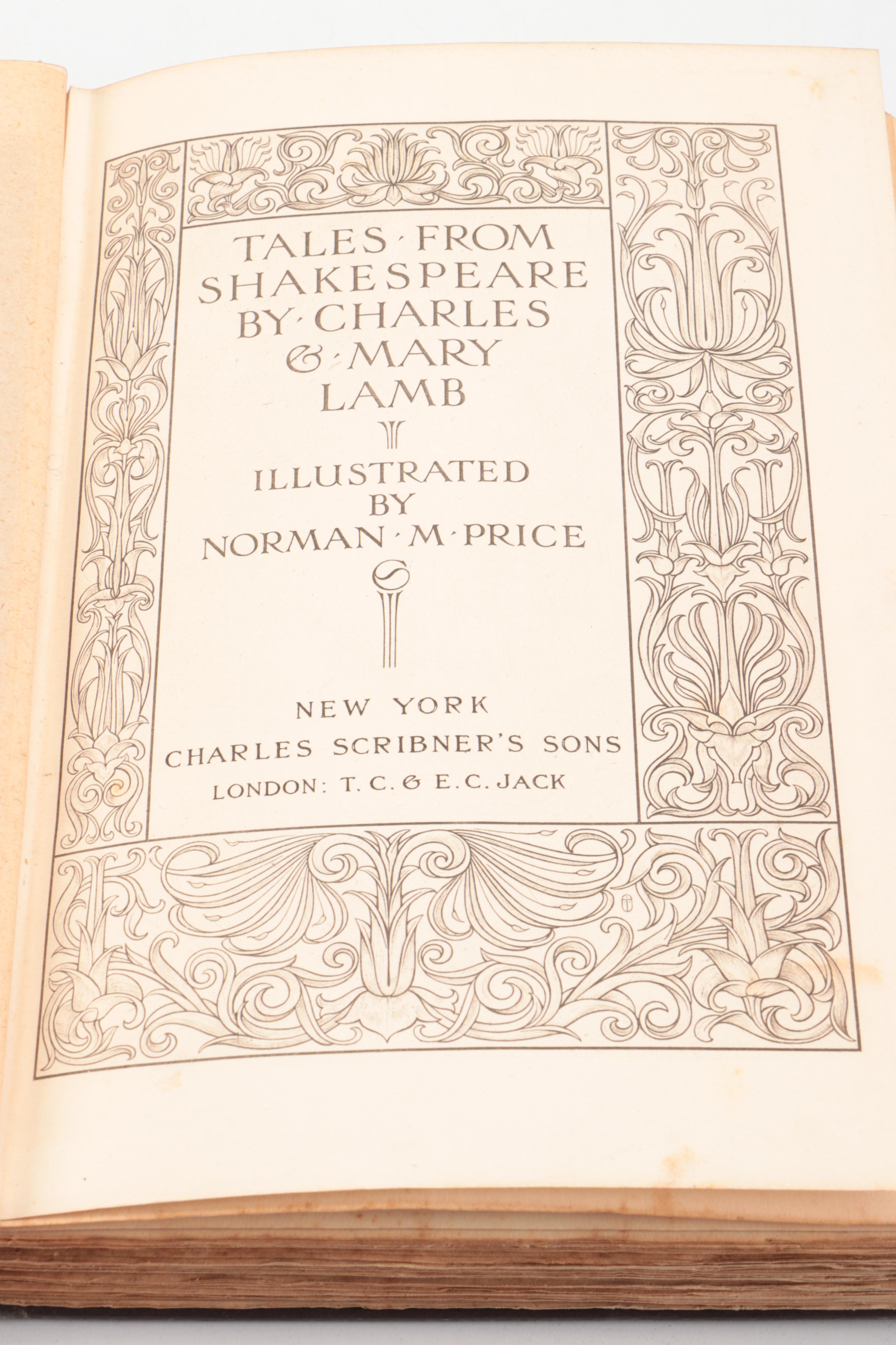 Norman M. Price Illustrated "Tales from Shakespeare" by Charles and Mary Lamb