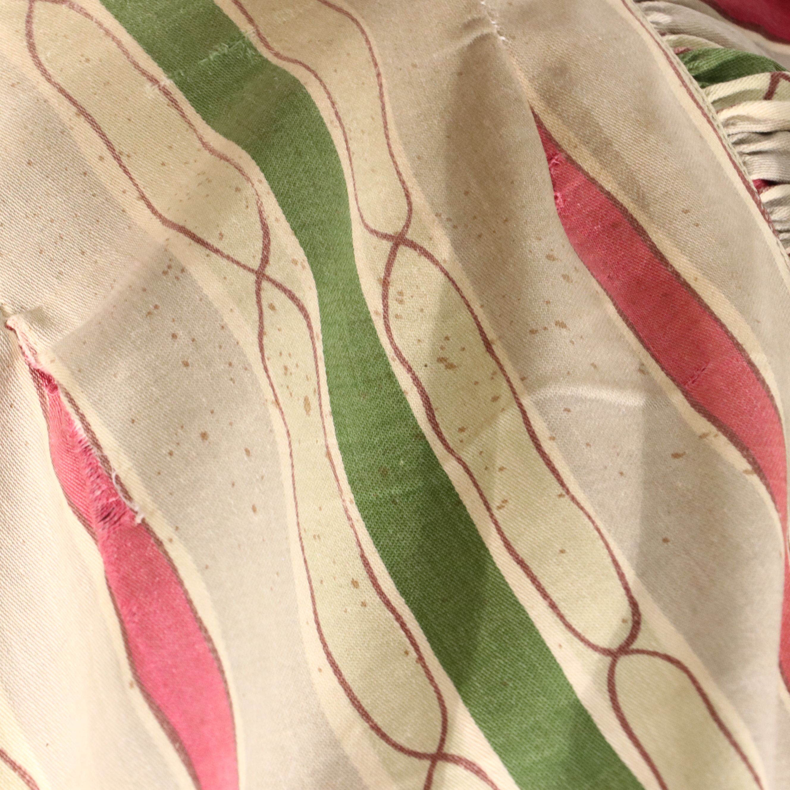 French Provincial Style Slip Covered and Upholstered Mahogany Armchair