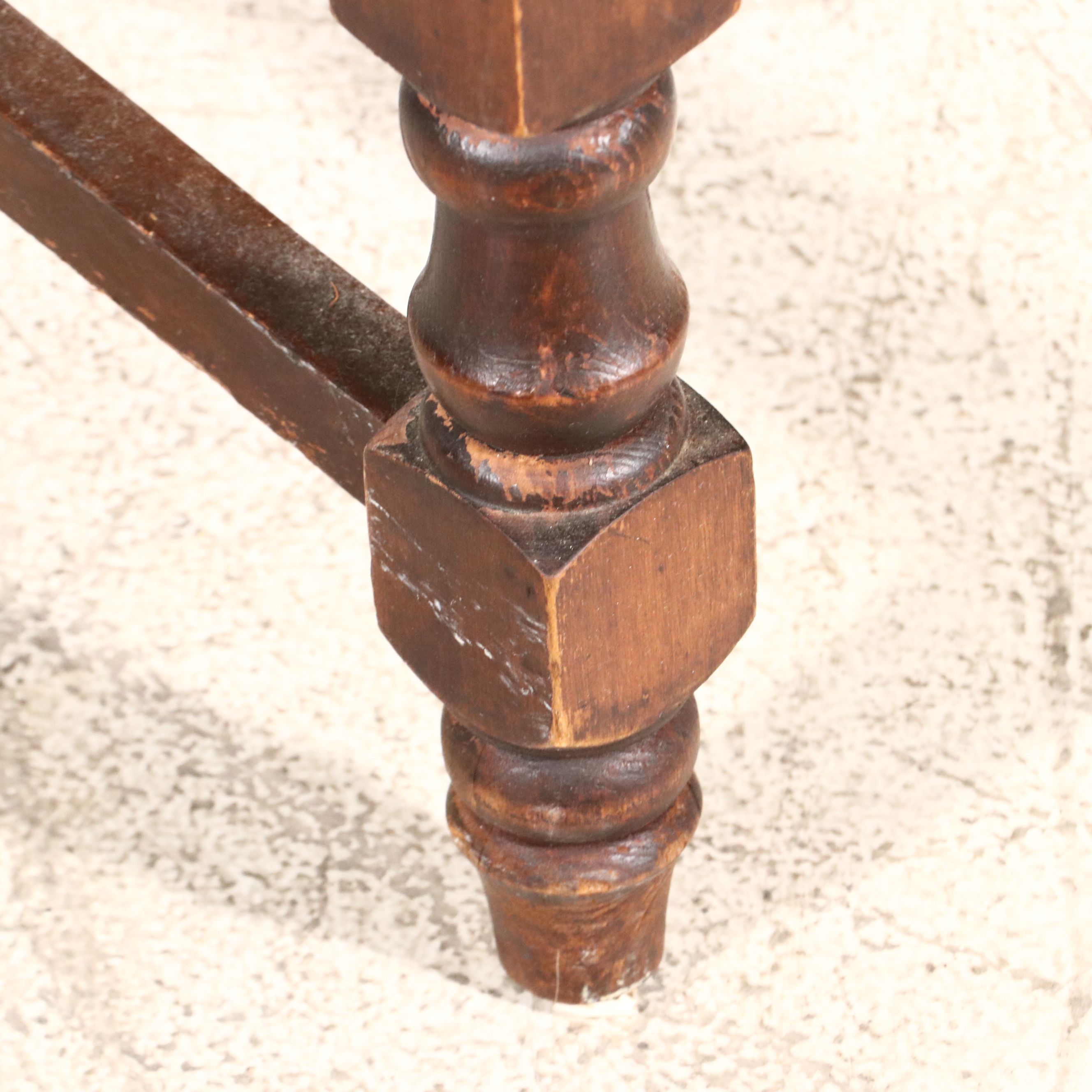 French Provincial Style Slip Covered and Upholstered Mahogany Armchair