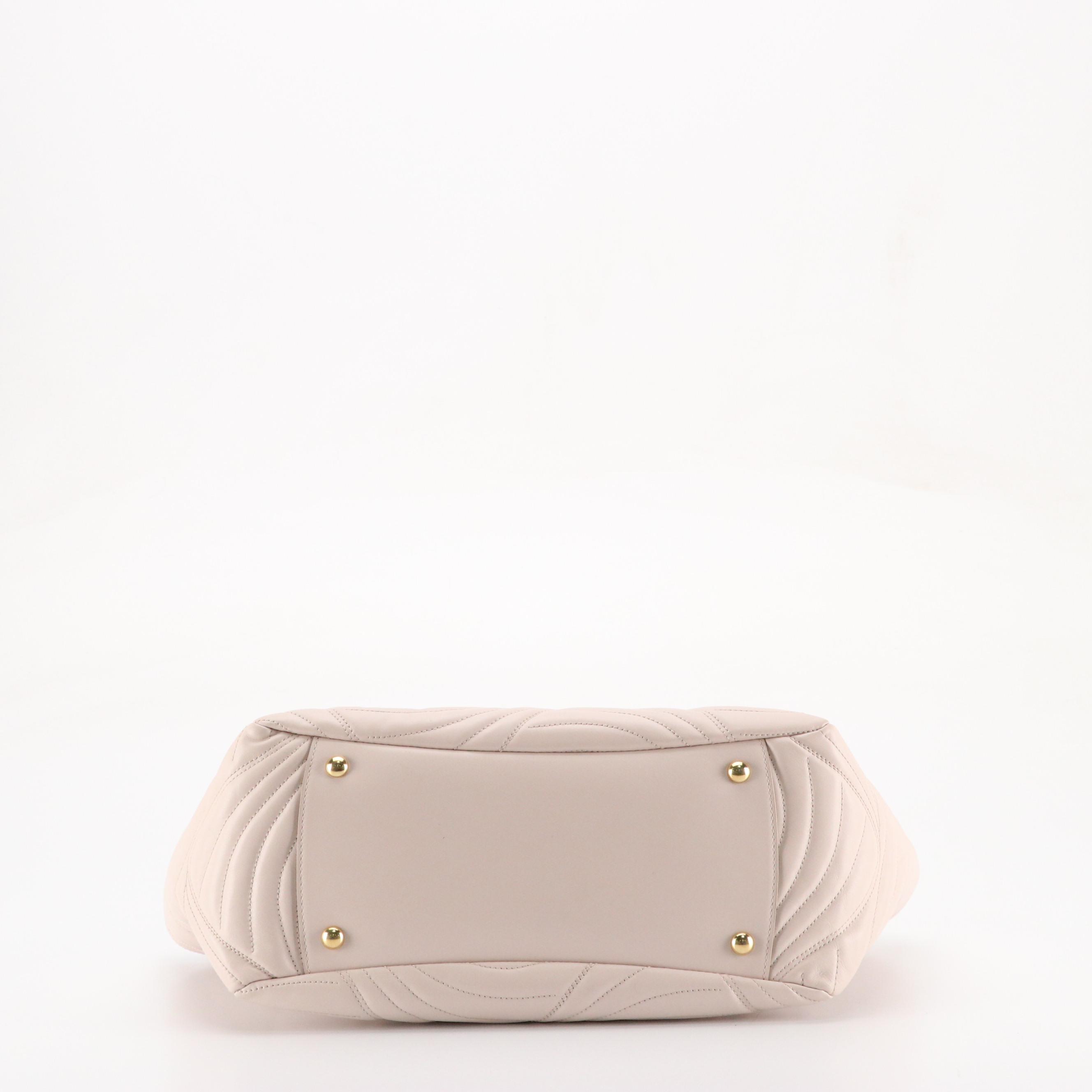 Salvatore Ferragamo Medium Lianne Tote in Matelassé Leather