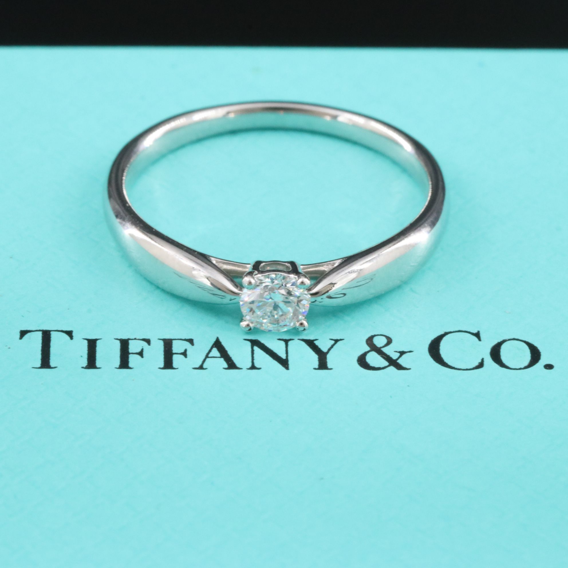 Tiffany & Co. Harmony Platinum and 0.19 CT Diamond Solitaire Ring