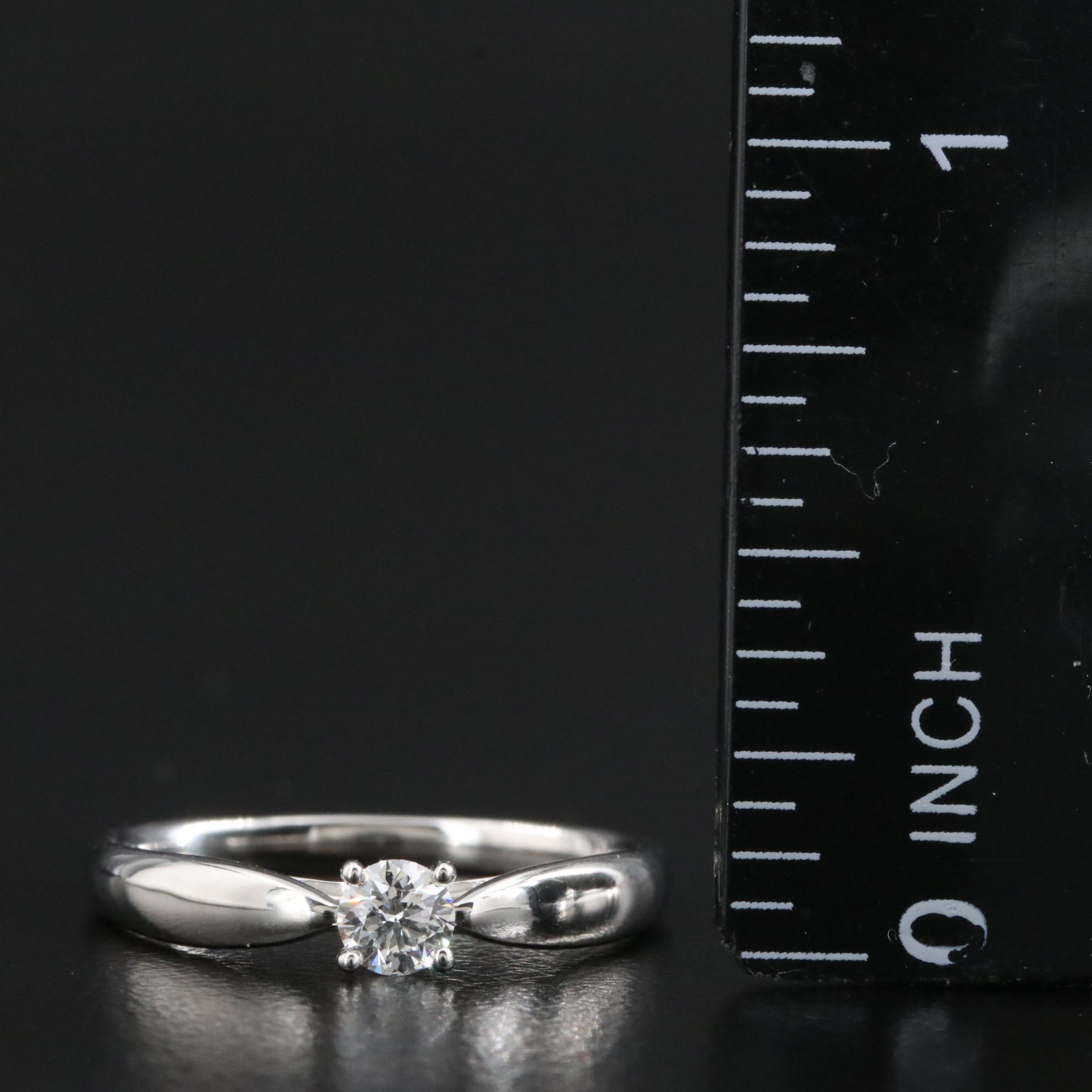 Tiffany & Co. Harmony Platinum and 0.19 CT Diamond Solitaire Ring