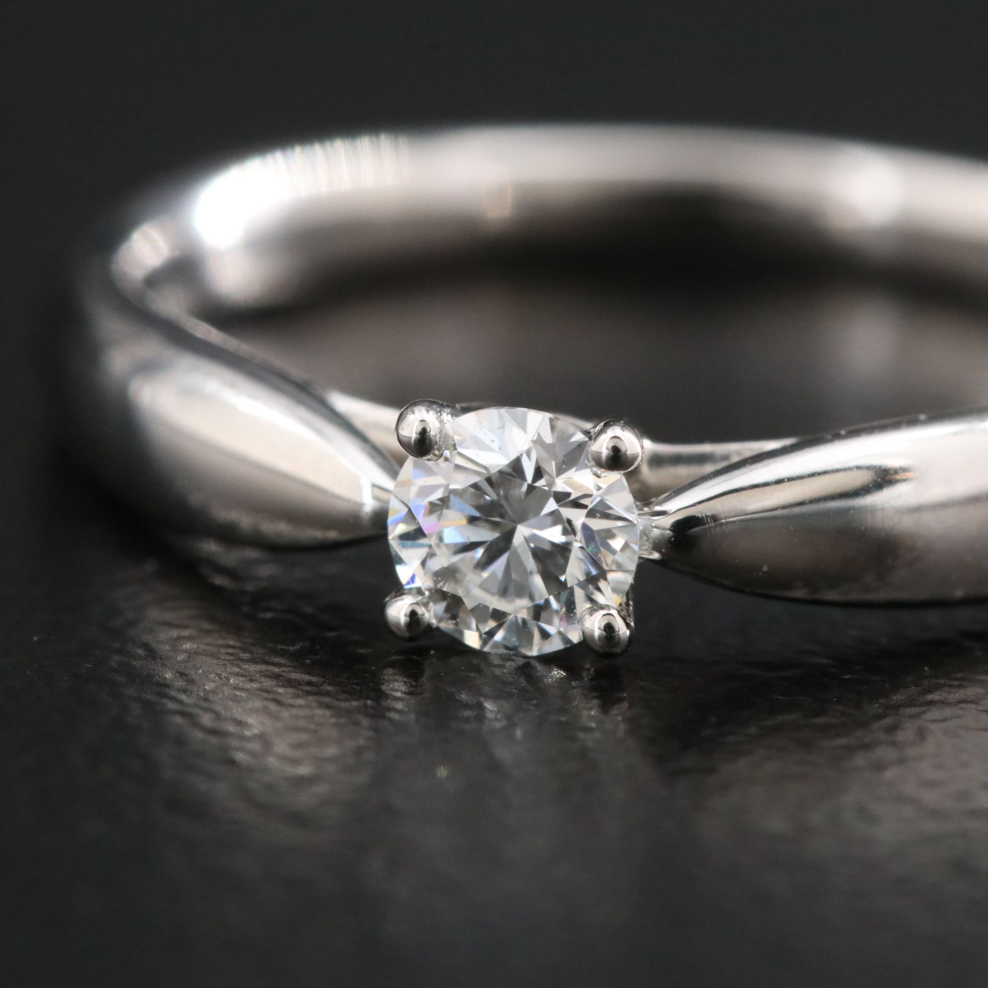 Tiffany & Co. Harmony Platinum and 0.19 CT Diamond Solitaire Ring