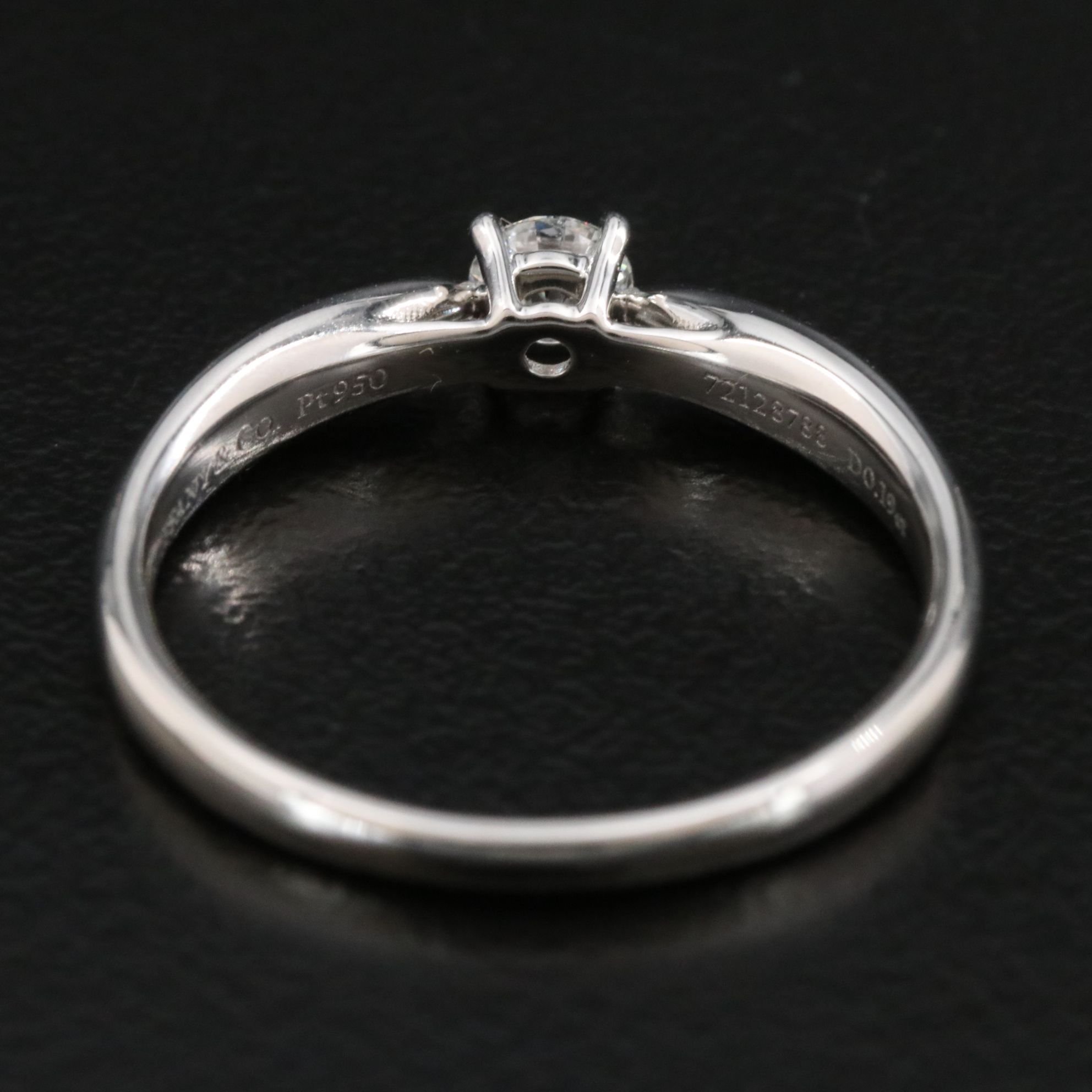 Tiffany & Co. Harmony Platinum and 0.19 CT Diamond Solitaire Ring