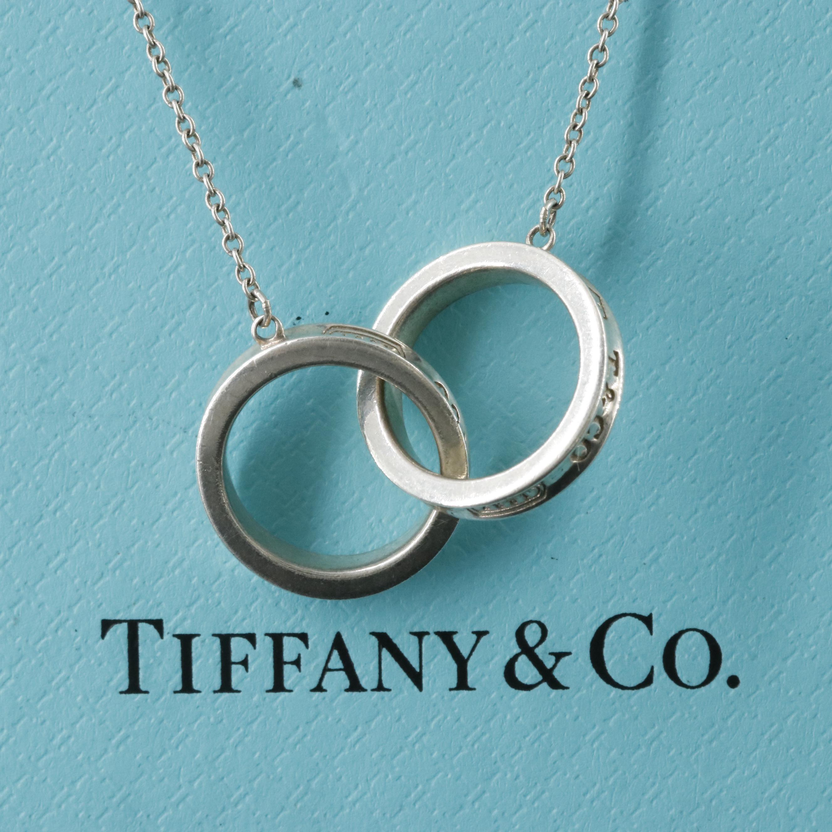 Tiffany & Co. 1837 Sterling Interlocking Circles Necklace