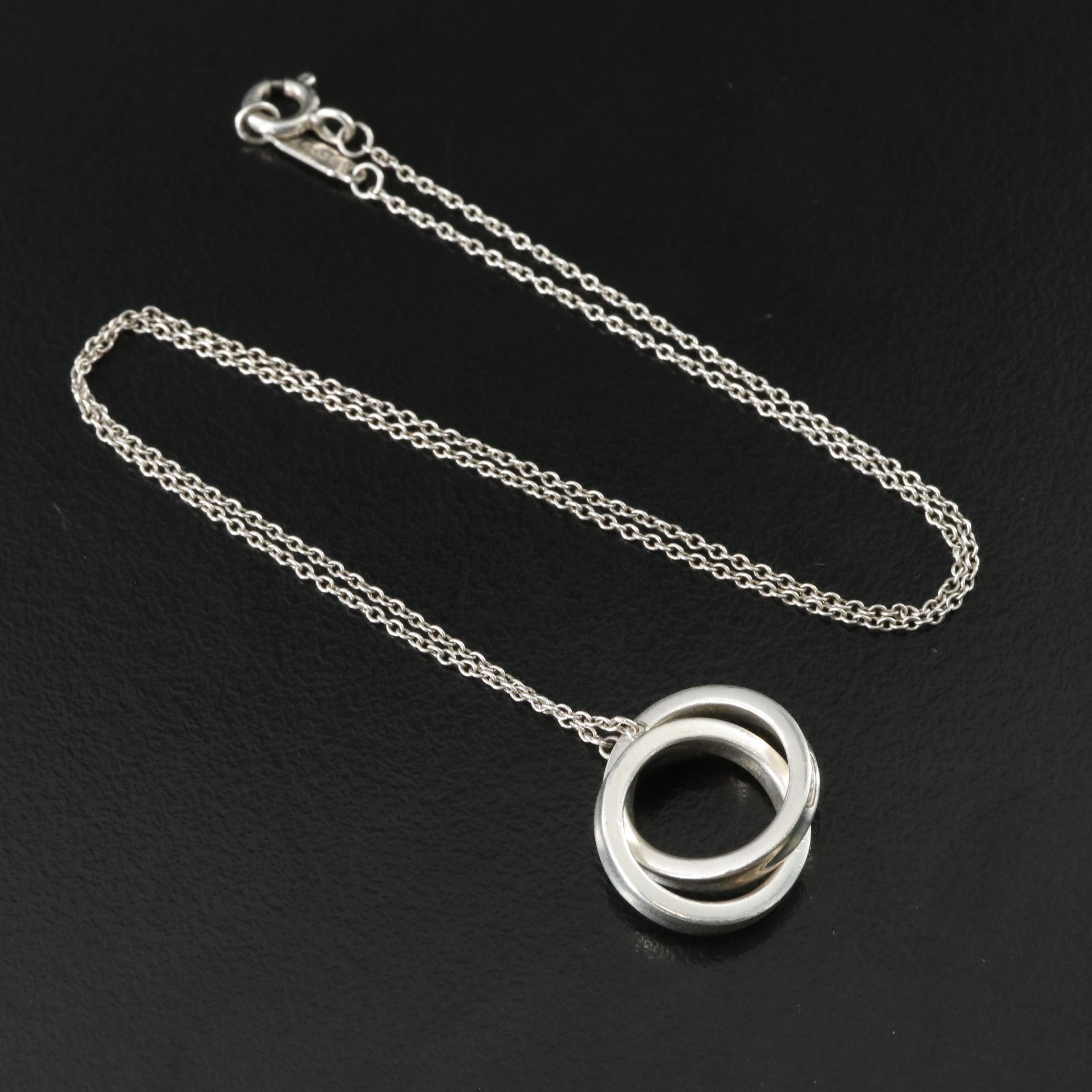 Tiffany & Co. 1837 Sterling Interlocking Circles Necklace