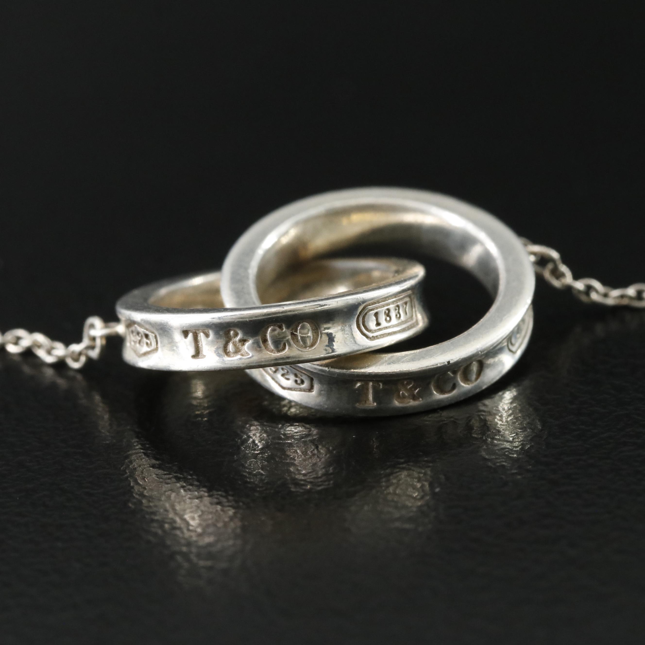 Tiffany & Co. 1837 Sterling Interlocking Circles Necklace