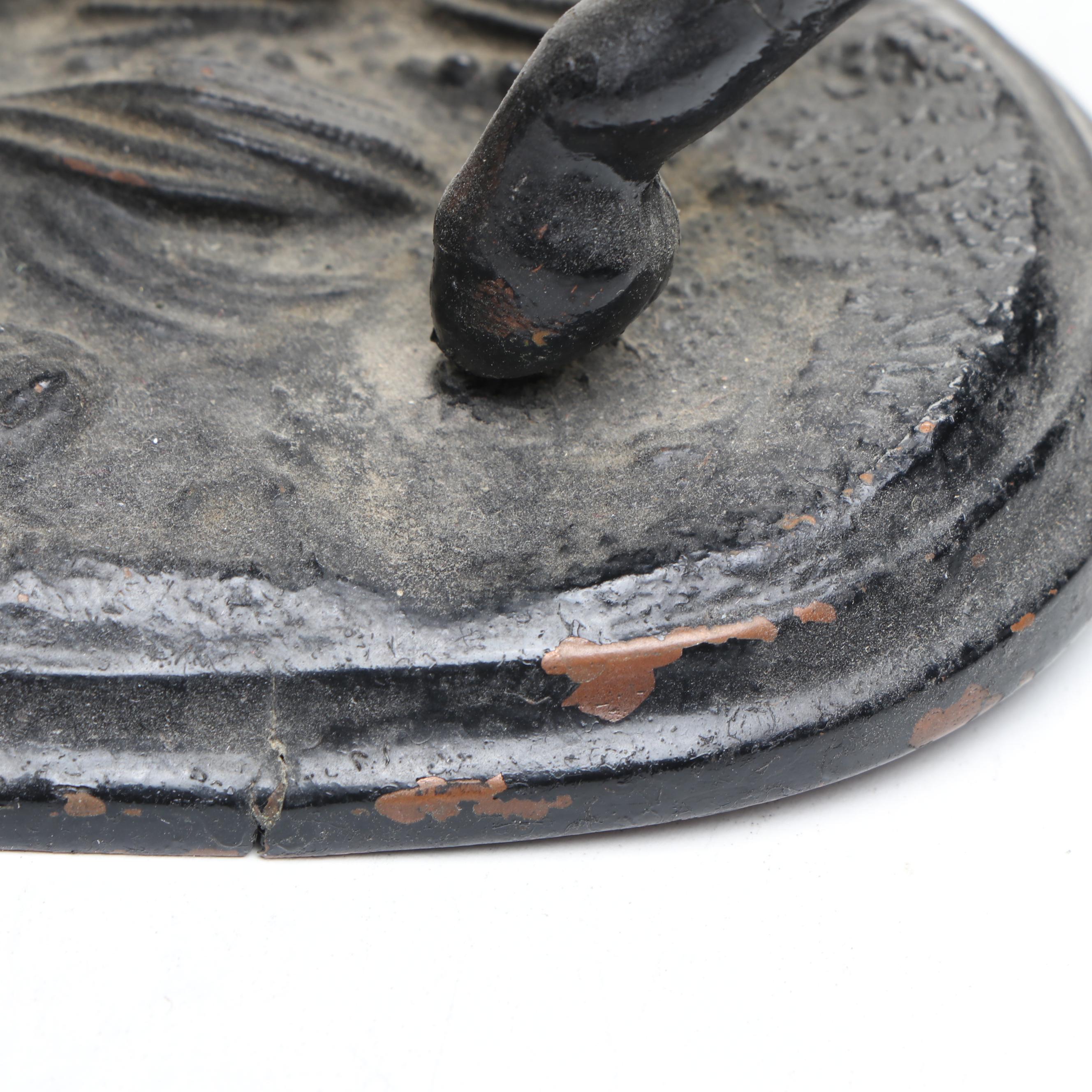 Pair of Jennings Brothers Painted Copper Horse Figurines, Early 20th Century