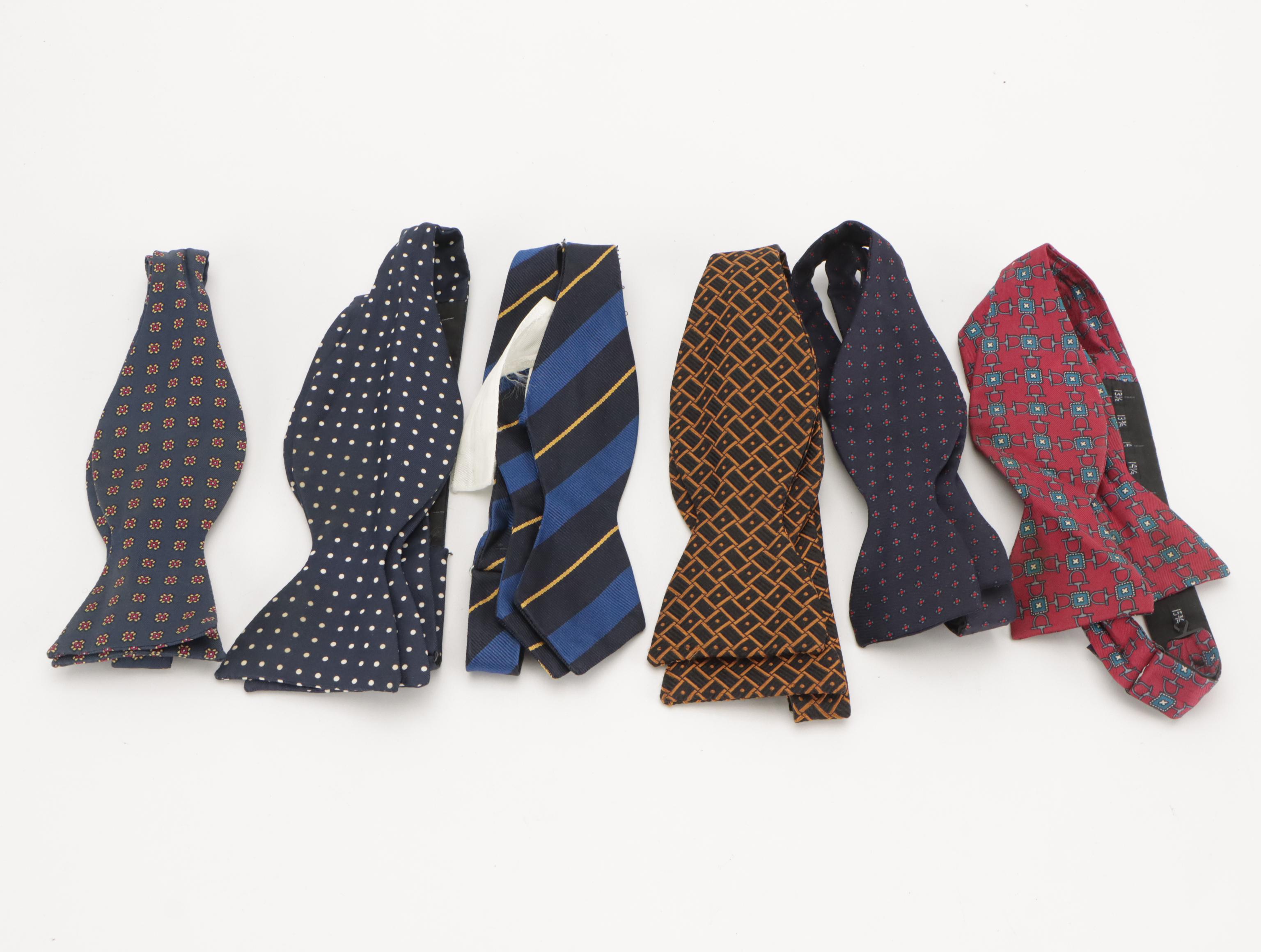 Patterned Silk Bow Ties Featuring Saks Fifth Avenue, Polo by Ralph Lauren, More