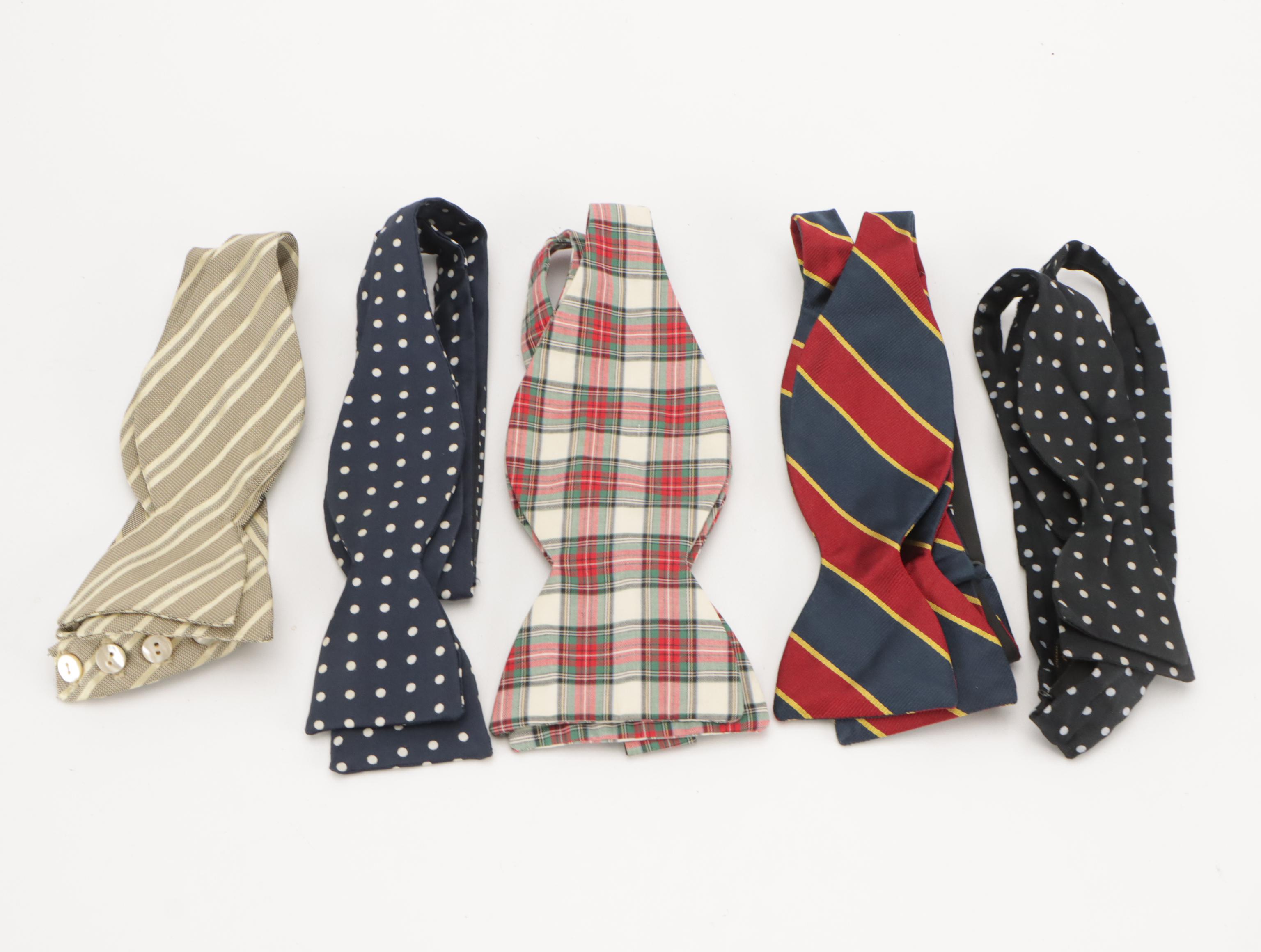 Patterned Silk Bow Ties Featuring Saks Fifth Avenue, Polo by Ralph Lauren, More
