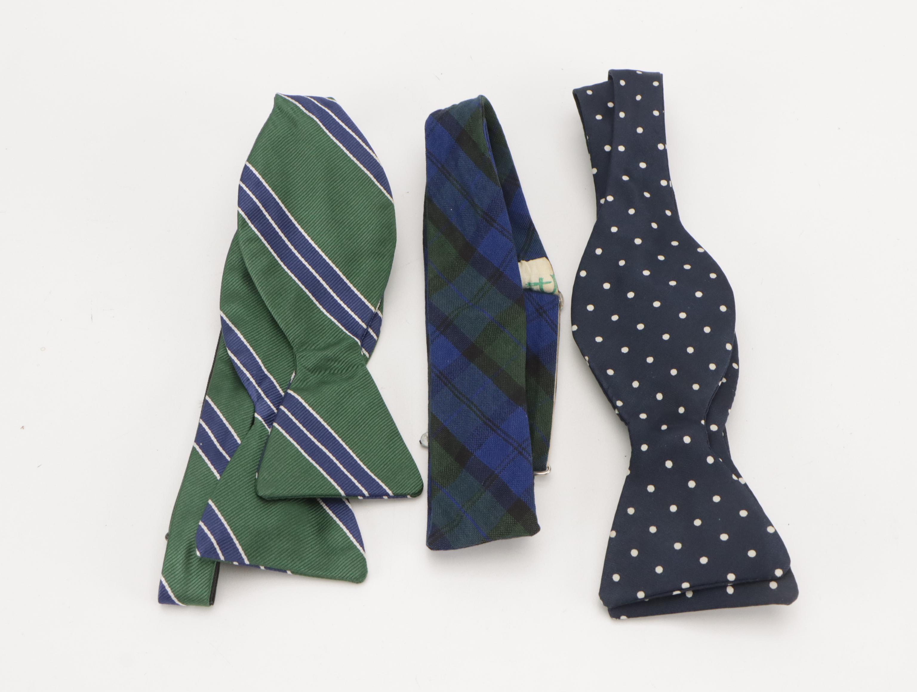 Patterned Silk Bow Ties Featuring Saks Fifth Avenue, Polo by Ralph Lauren, More