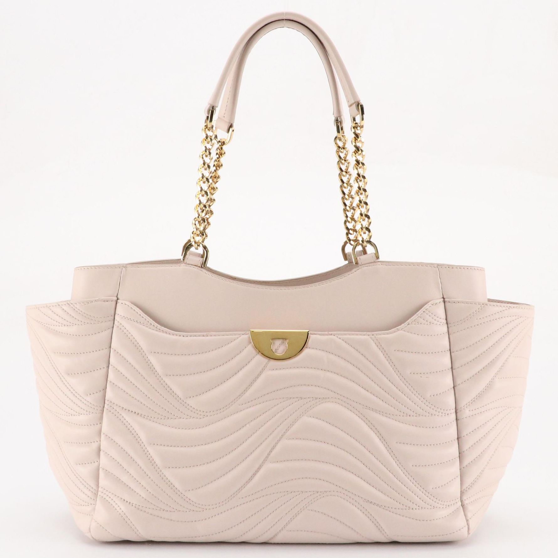 Salvatore Ferragamo Medium Lianne Tote in Matelassé Leather