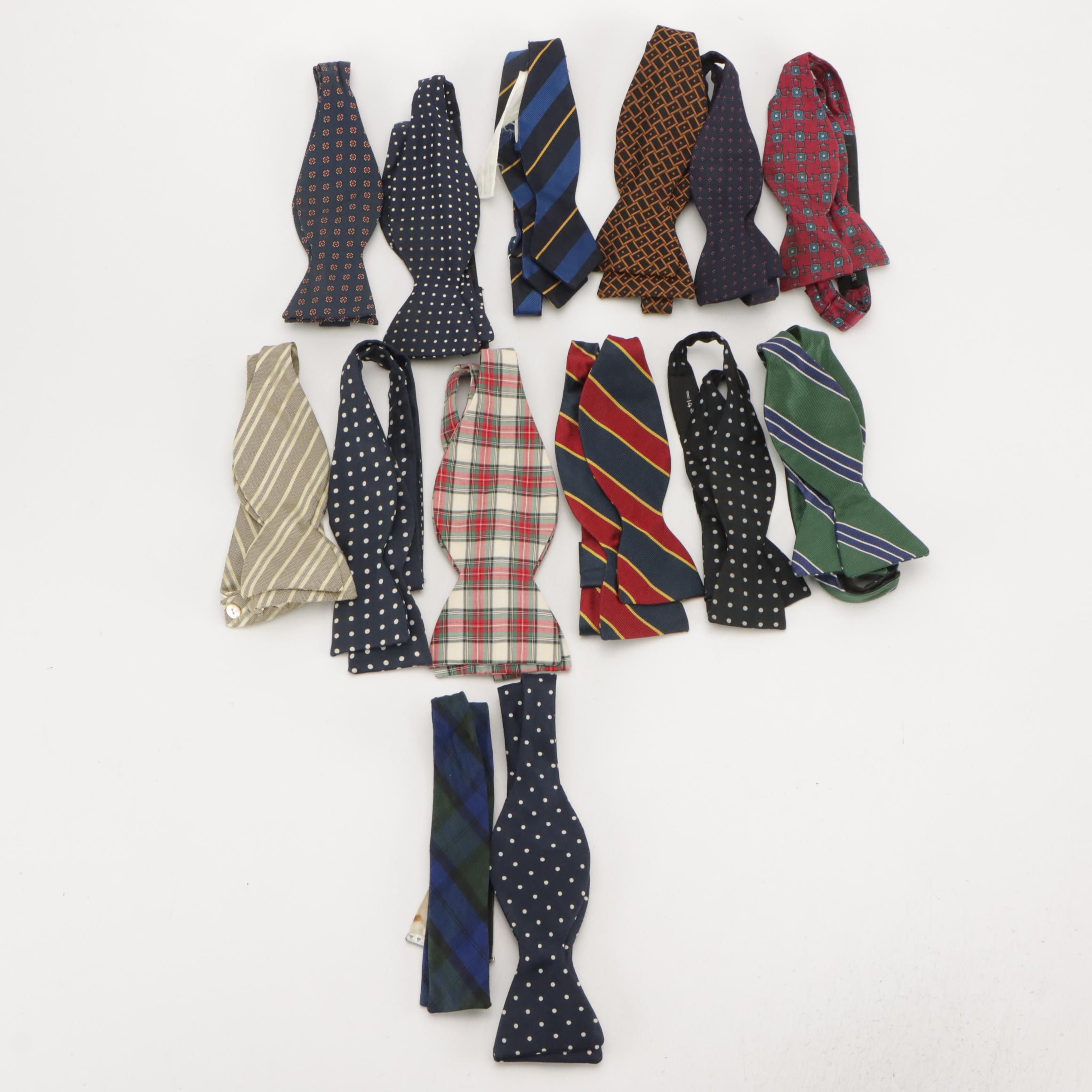 Patterned Silk Bow Ties Featuring Saks Fifth Avenue, Polo by Ralph Lauren, More