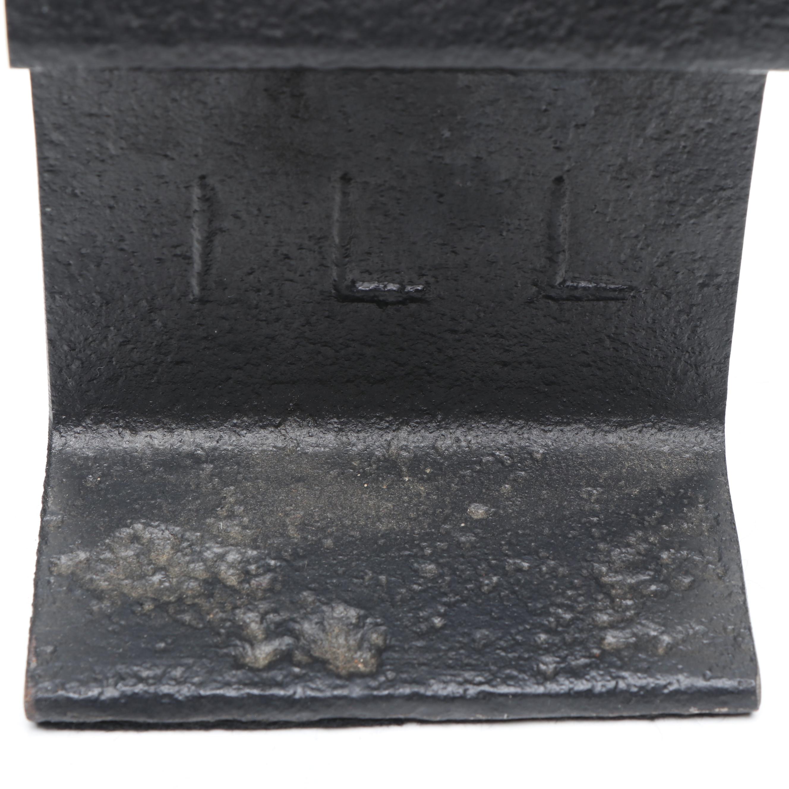 Brutalist Style Metal Railroad Irons and Nail Spikes Bookends