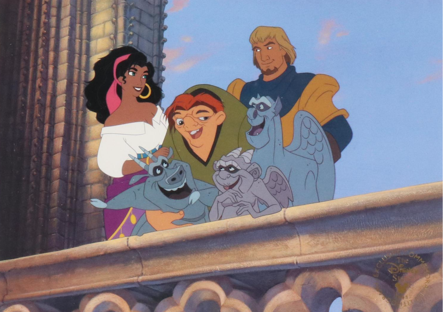Disney Store Commemorative Offset Lithograph of "The Hunchback of Notre Dame"