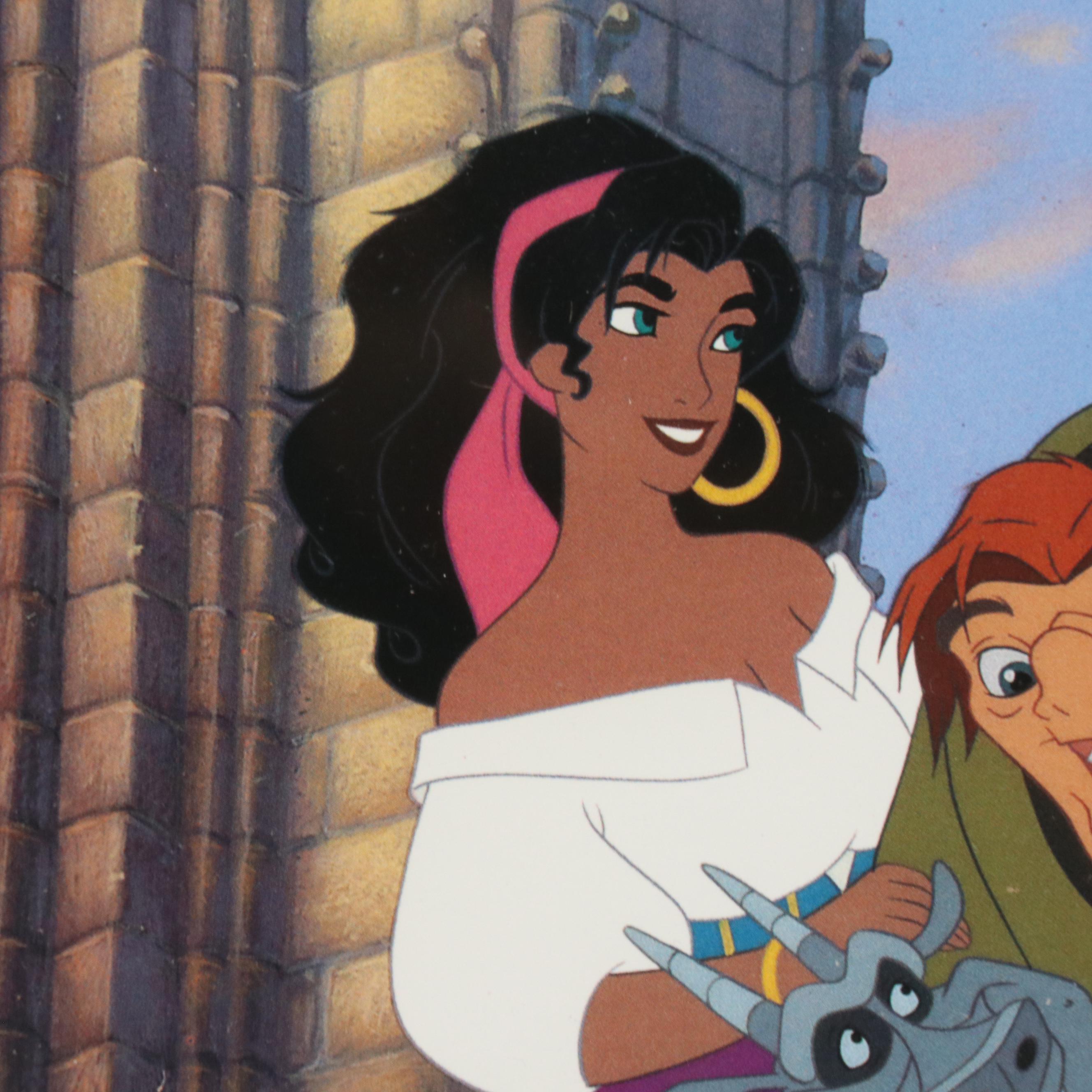 Disney Store Commemorative Offset Lithograph of "The Hunchback of Notre Dame"