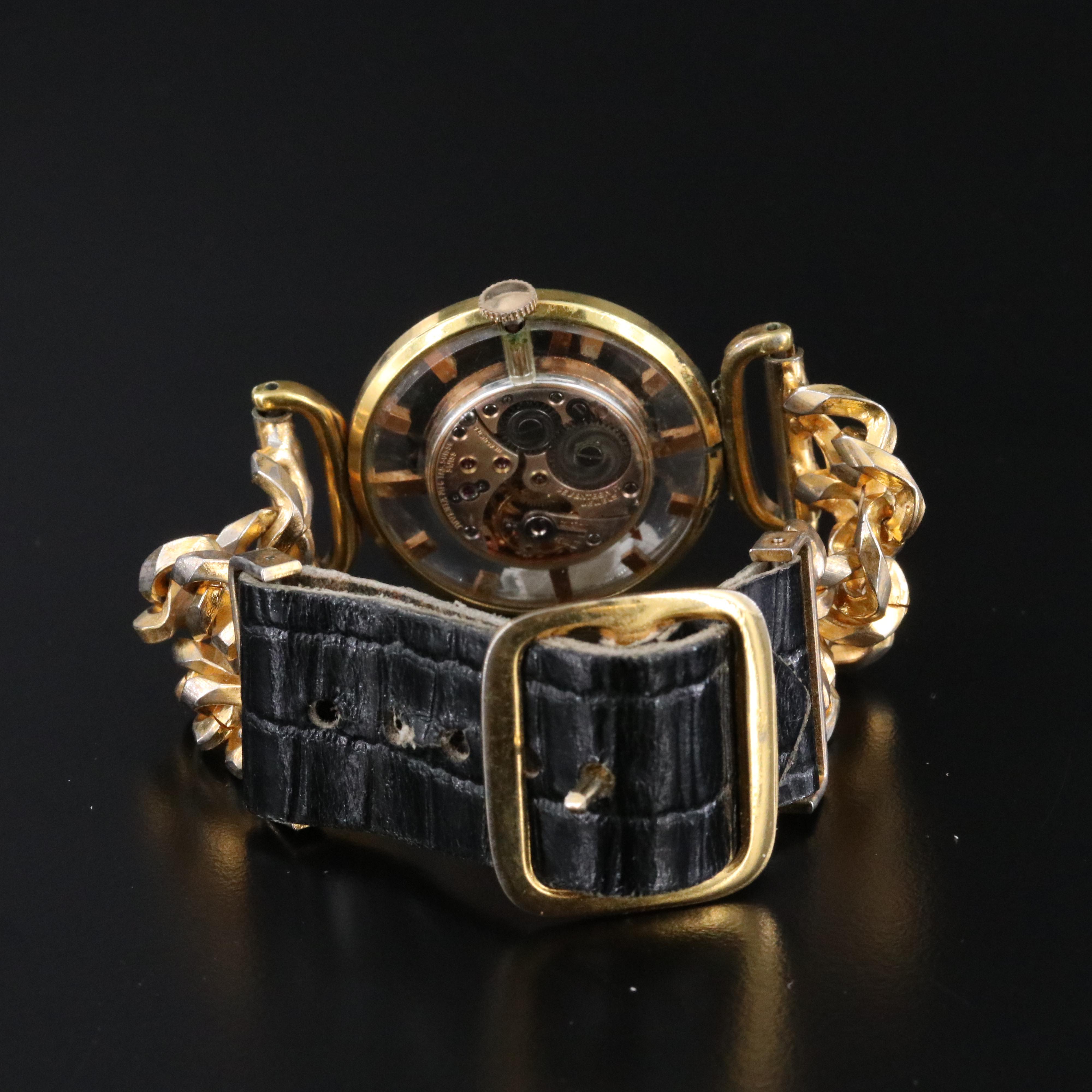 Juvenia Swiss Skeleton Case Watch