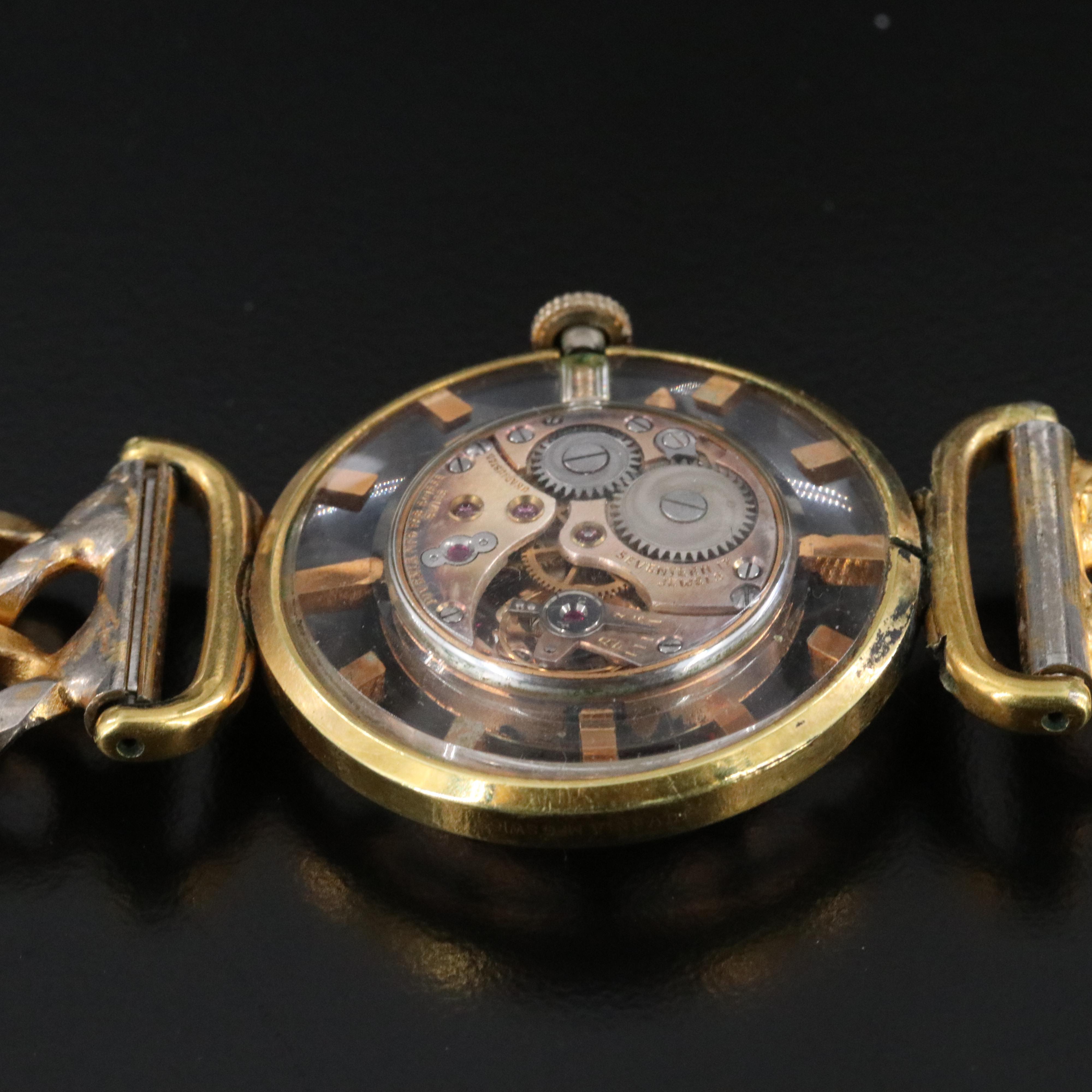 Juvenia Swiss Skeleton Case Watch