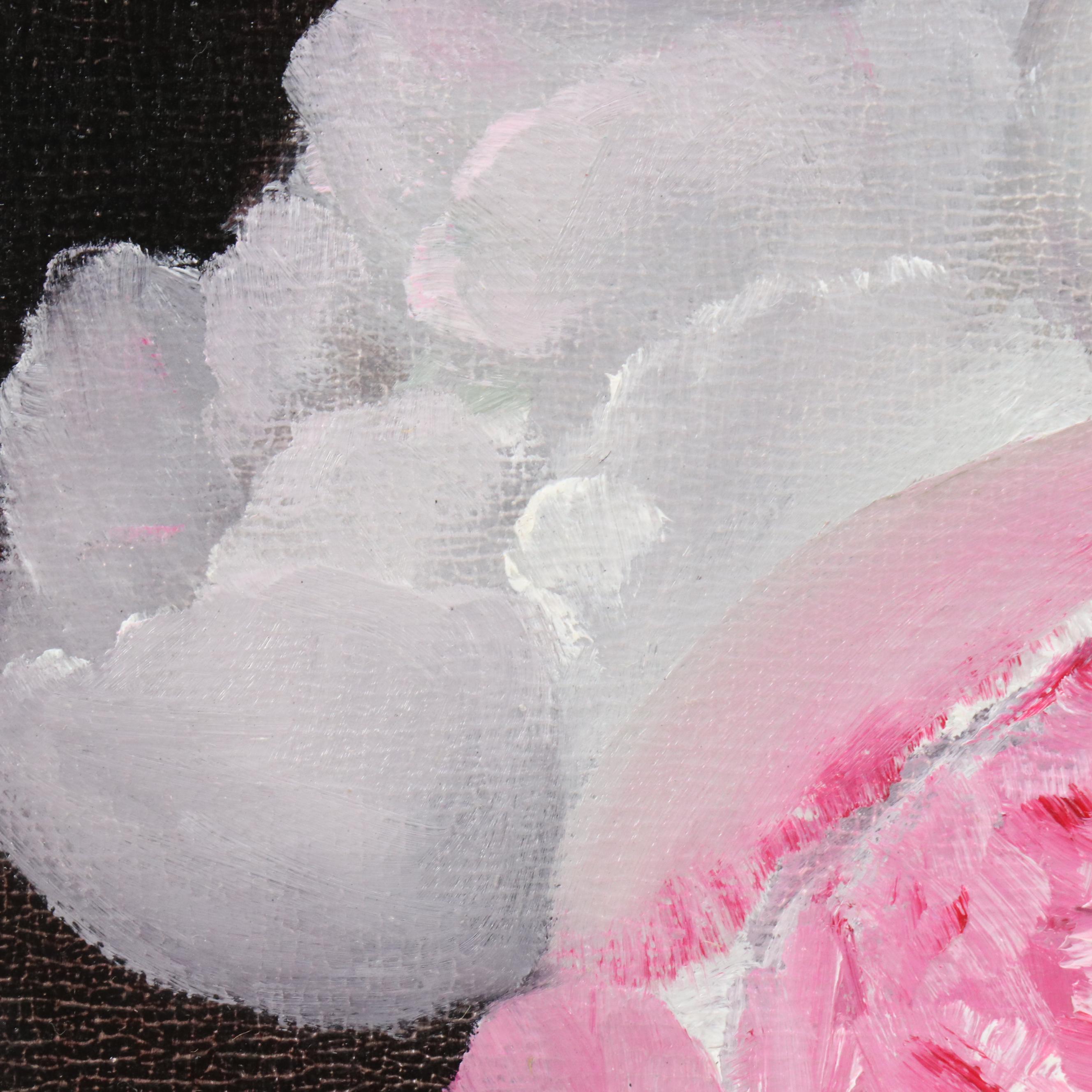 Thu-Thuy Tran Floral Still Life Oil Painting "Roses and March" 2025