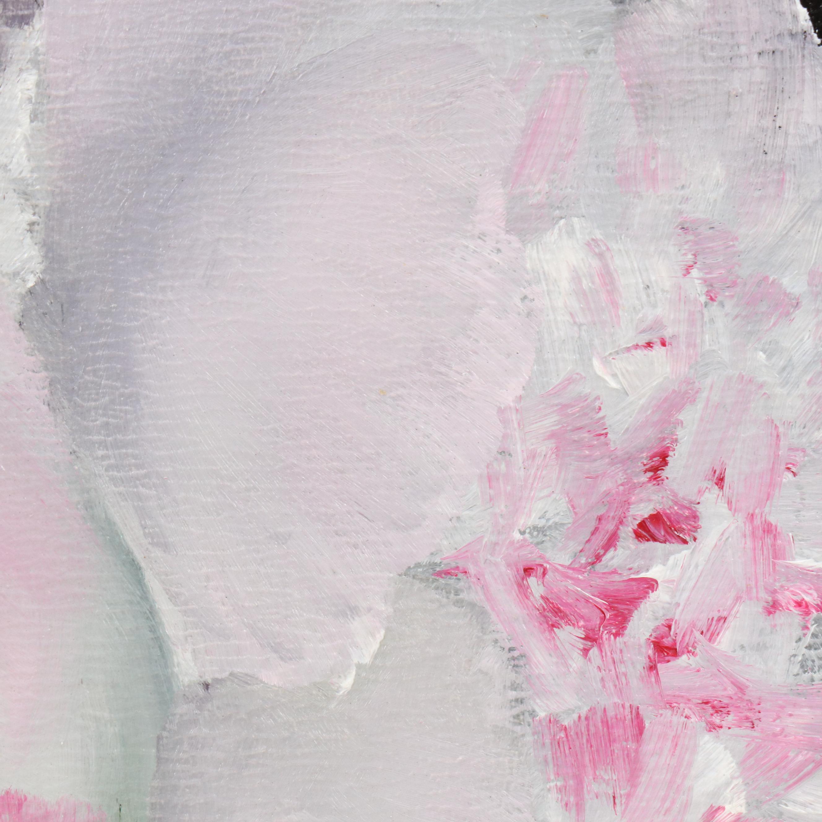 Thu-Thuy Tran Floral Still Life Oil Painting "Roses and March" 2025